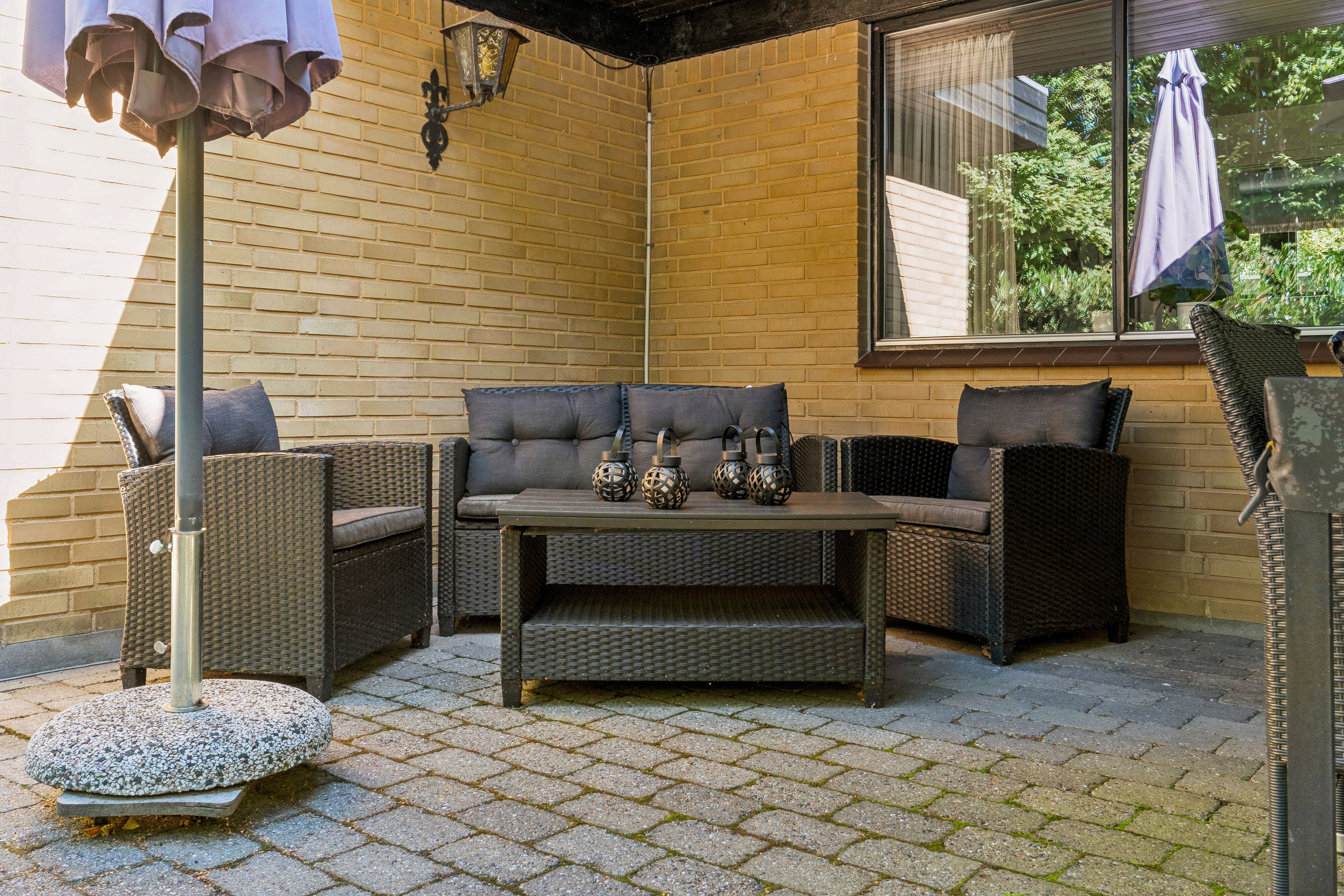 Fremhævet overdækket terrasse billede i fuldskærmstilstand. Billede af Vængevej 21, Kirkeby Sand, 5771 Stenstrup