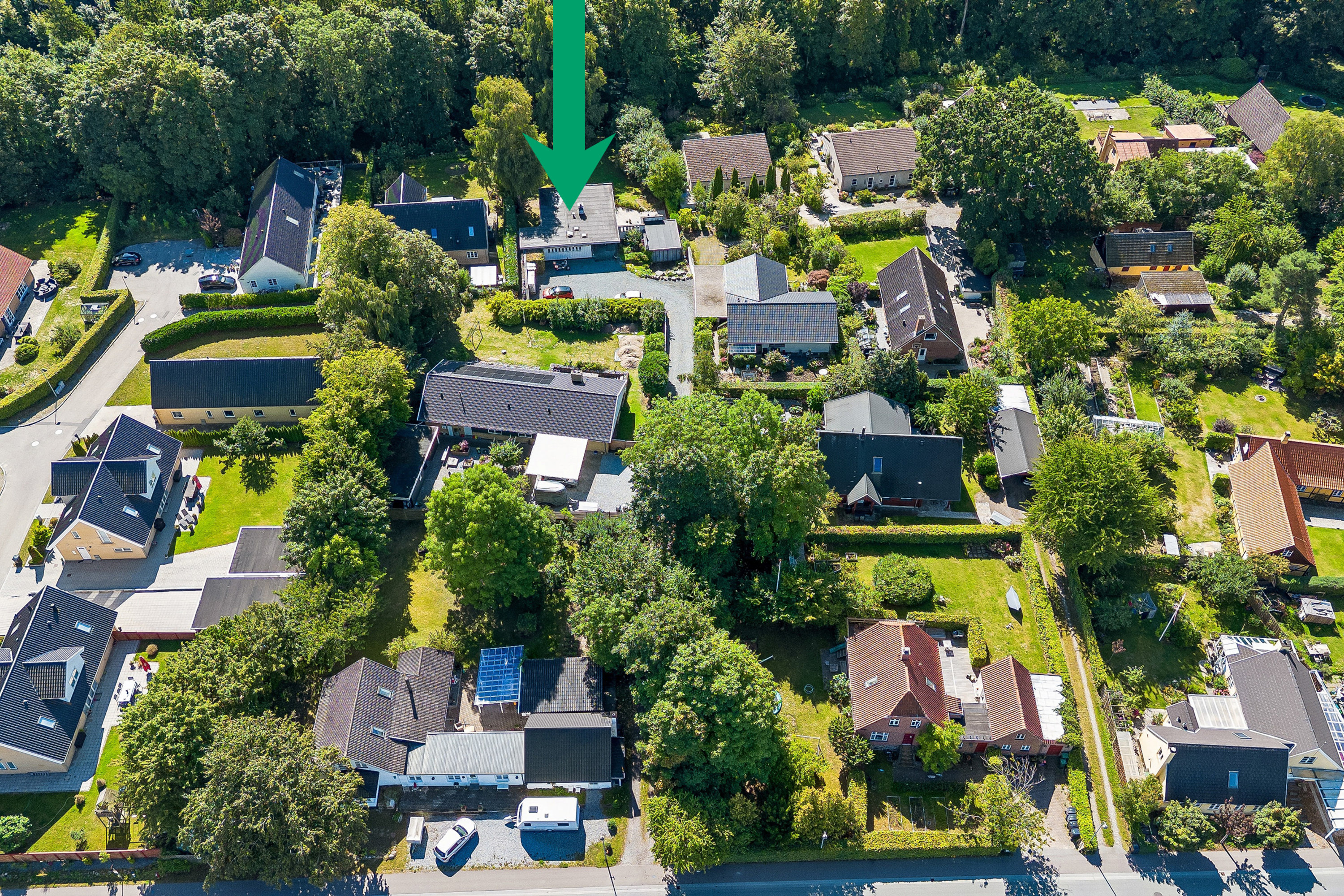 Fremhævet luftfoto billede i fuldskærmstilstand. Billede af Torslundevej 95B, Torslunde, 2635 Ishøj
