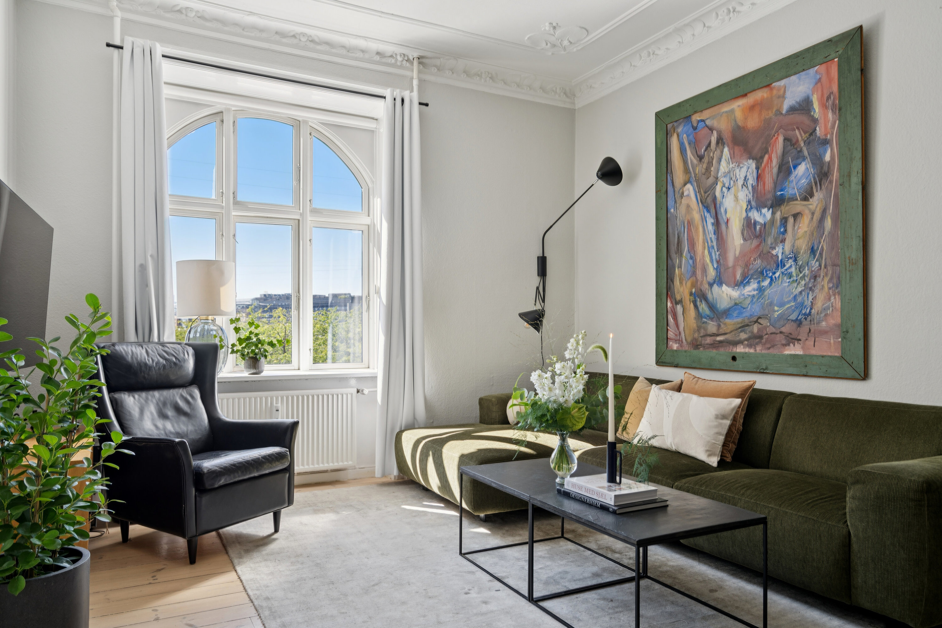 Fremhævet stue billede i fuldskærmstilstand. Billede af Reykjaviksgade 1, 1. th., 2300 København S