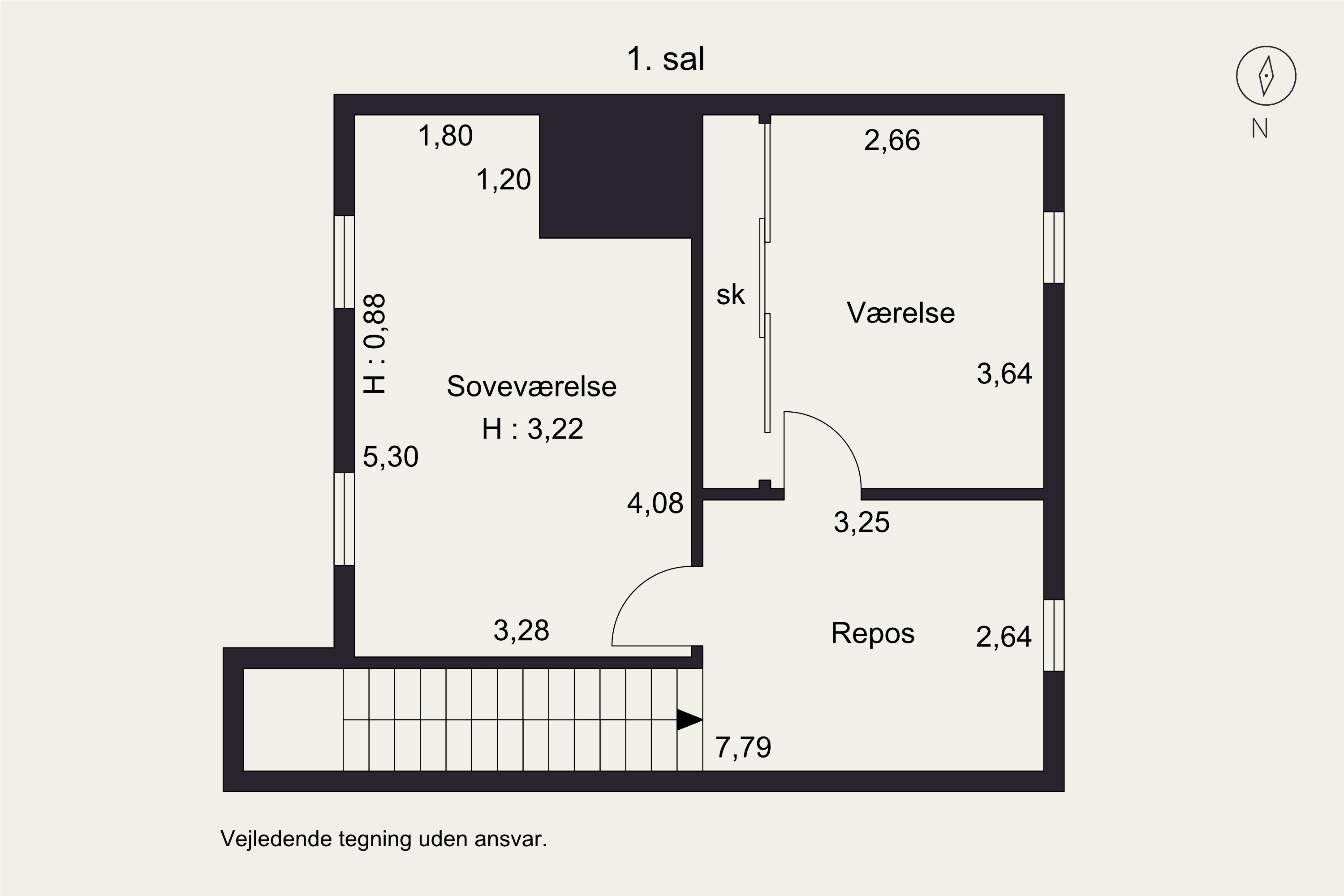 Plantegninger billede af Mosevej 1B, 1., 2970 Hørsholm