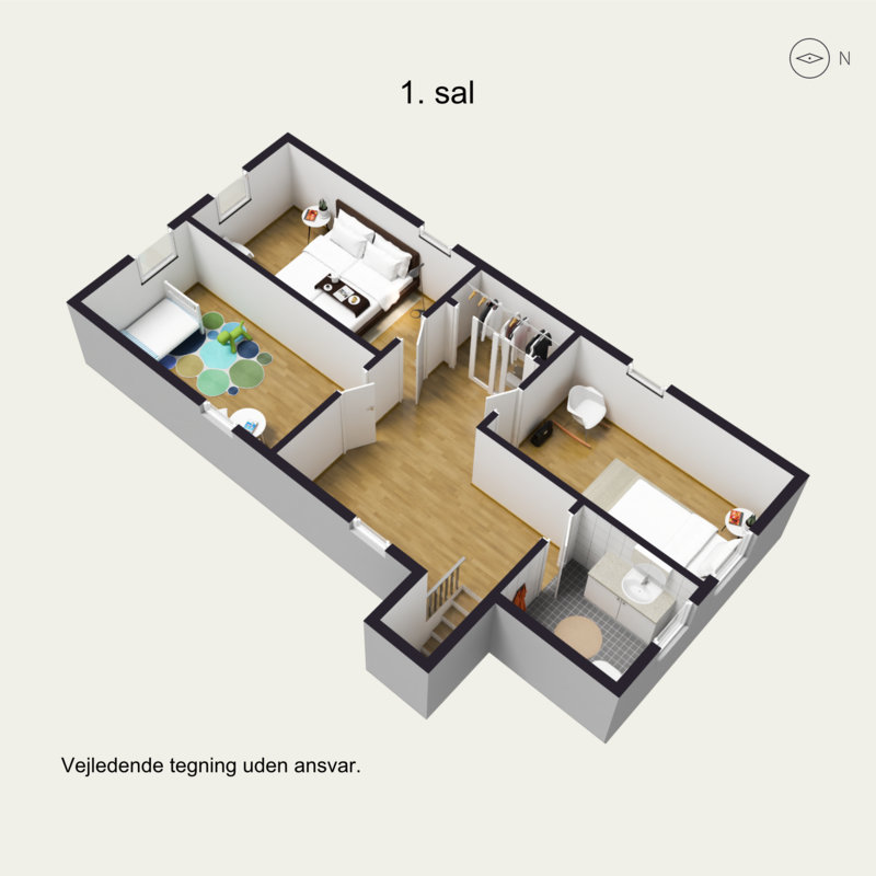 Plantegninger billede af Damhus 8, Askov, 6600 Vejen