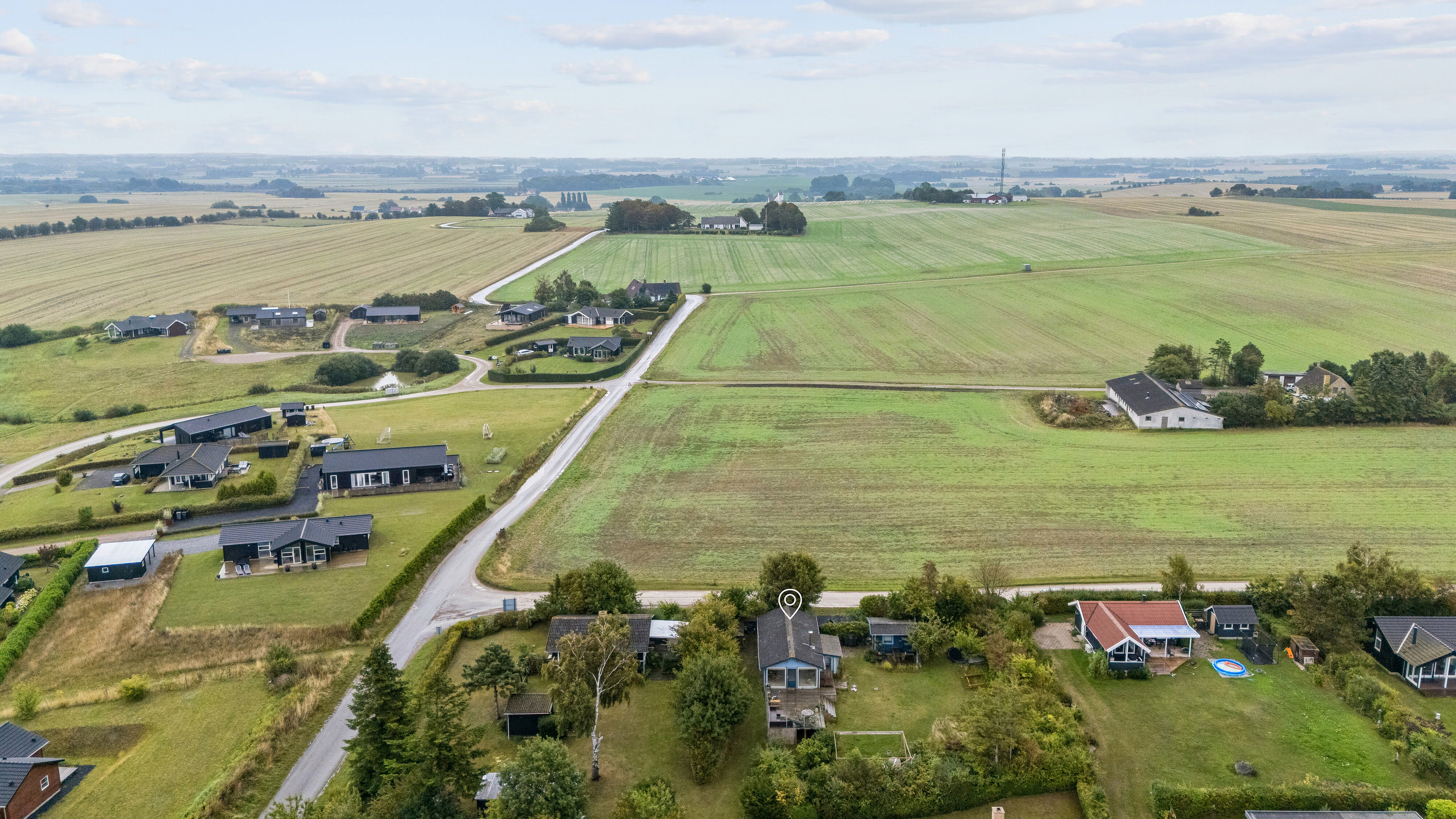 Fremhævet luftfoto billede i fuldskærmstilstand. Billede af Adilsvej 10, Drøsselbjerg, 4200 Slagelse