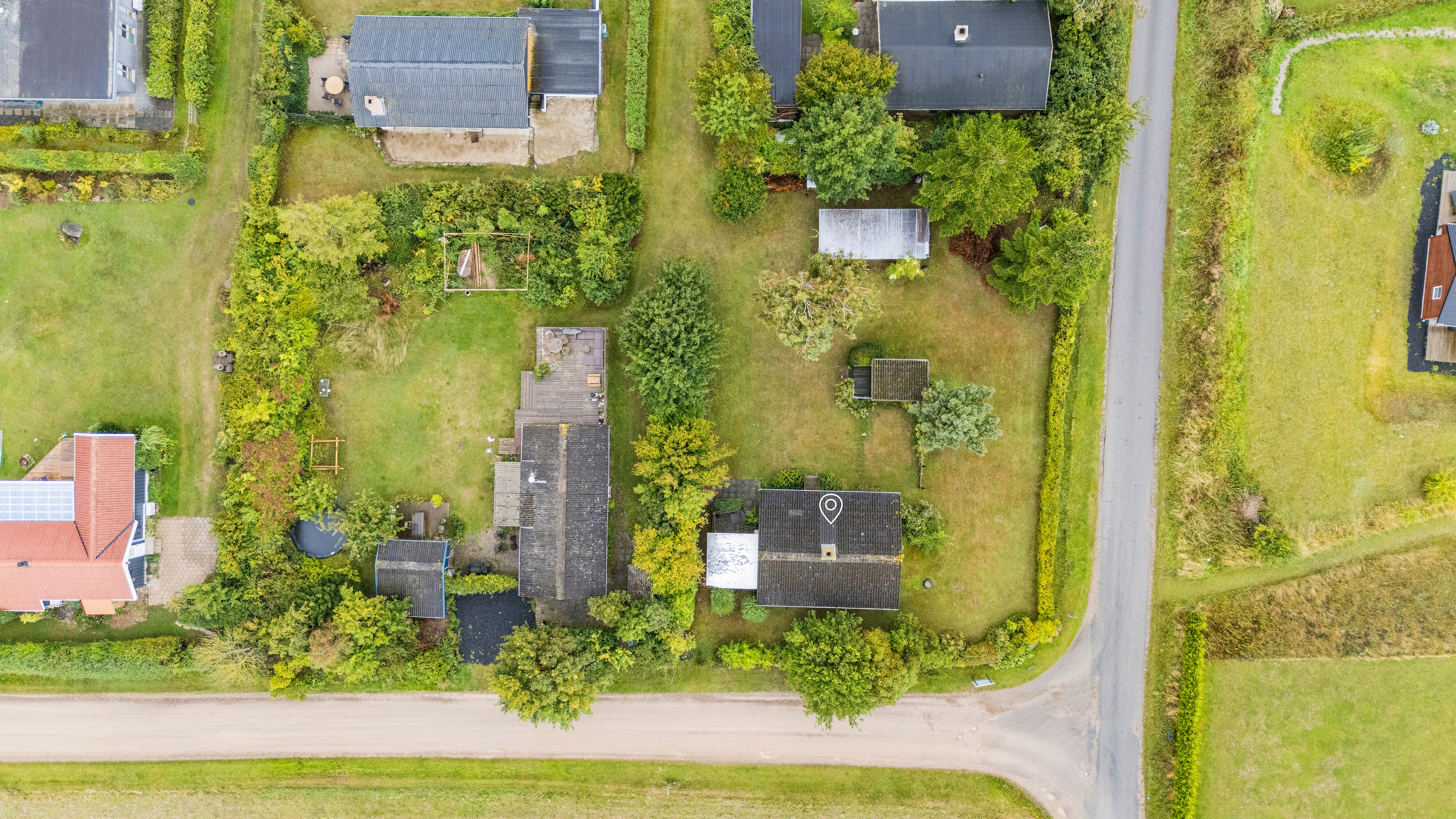Fremhævet luftfoto billede i fuldskærmstilstand. Billede af Adilsvej 10, Drøsselbjerg, 4200 Slagelse