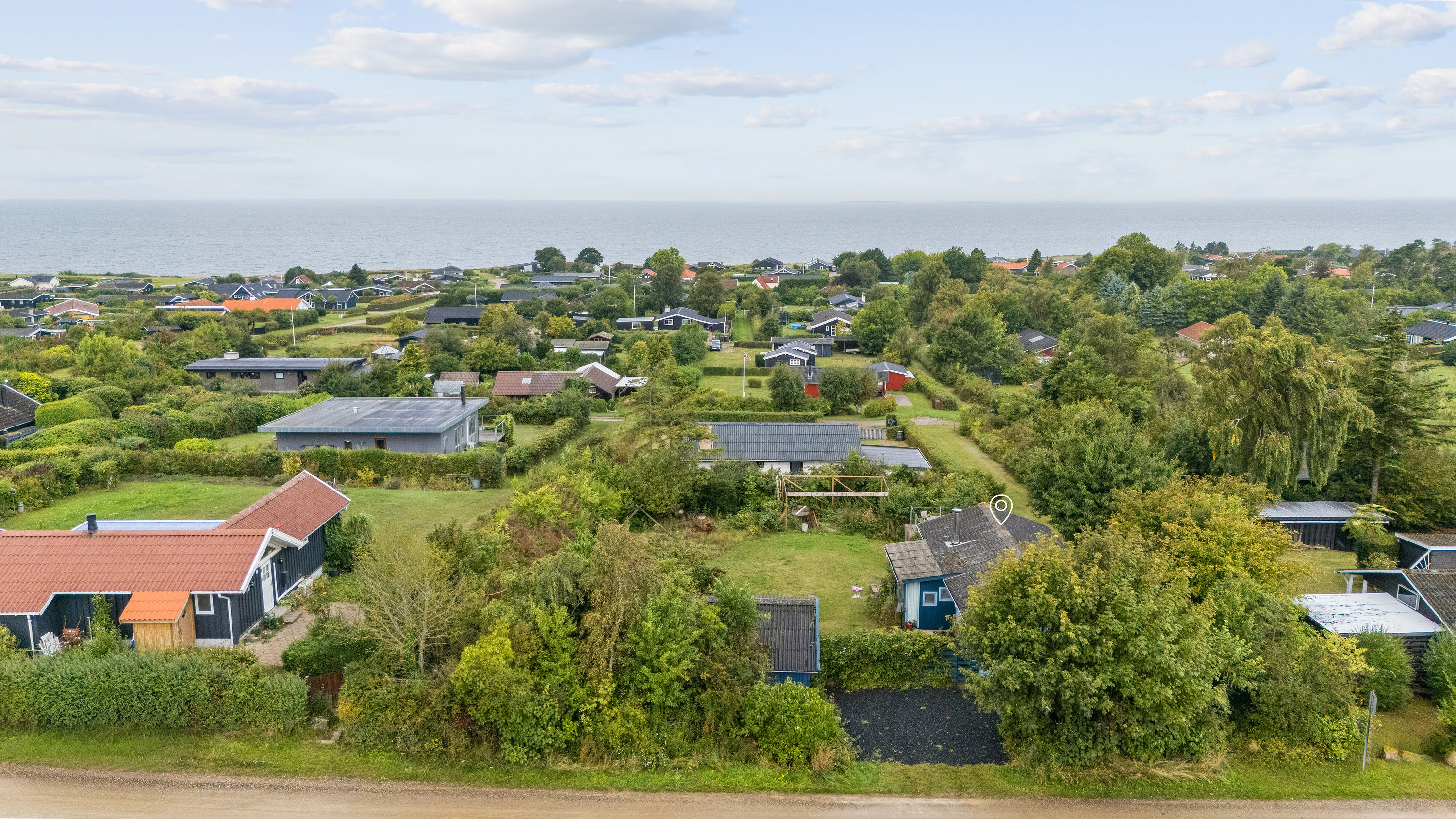 Fremhævet luftfoto billede i fuldskærmstilstand. Billede af Adilsvej 10, Drøsselbjerg, 4200 Slagelse