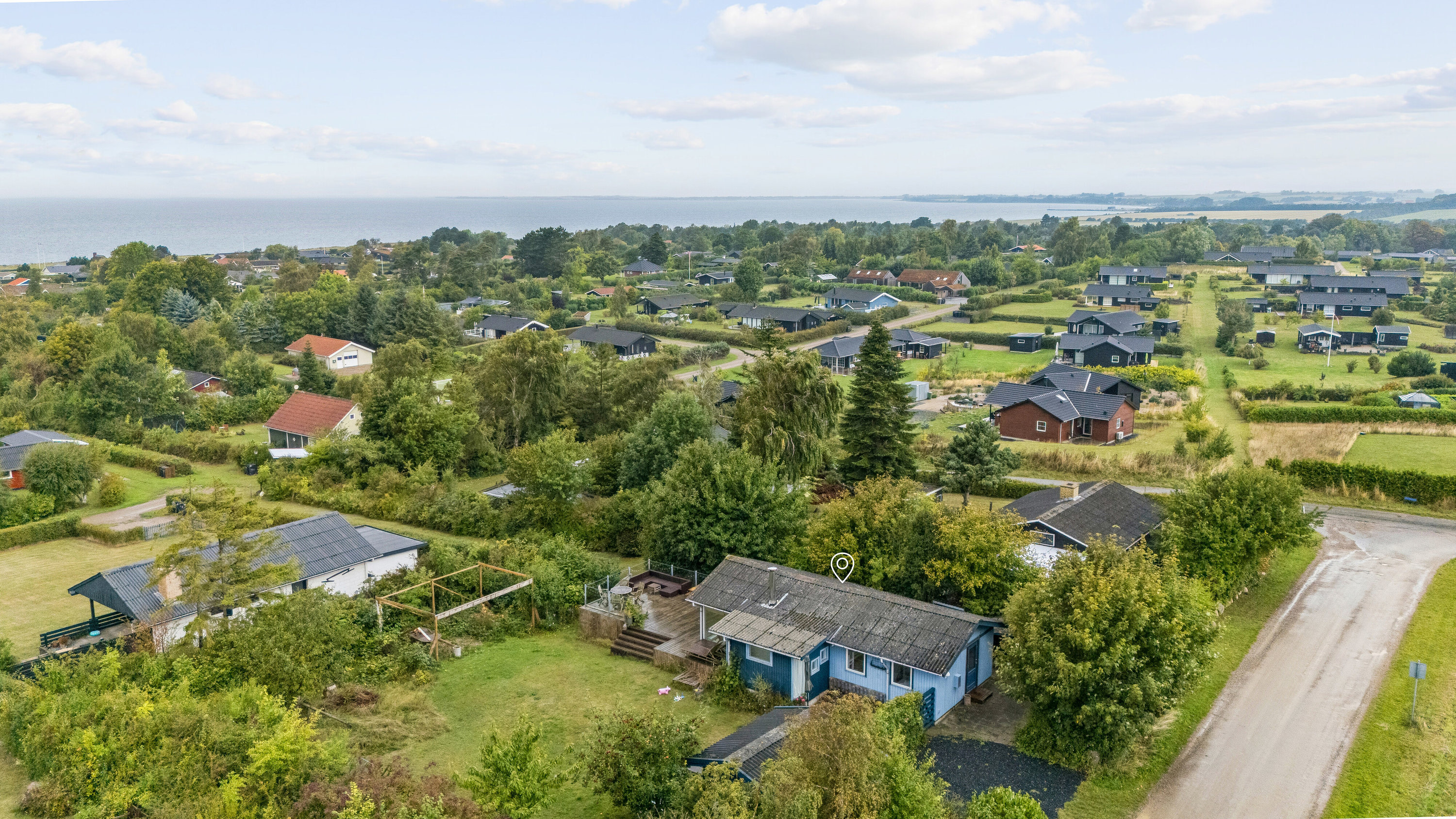 Fremhævet luftfoto billede i fuldskærmstilstand. Billede af Adilsvej 10, Drøsselbjerg, 4200 Slagelse