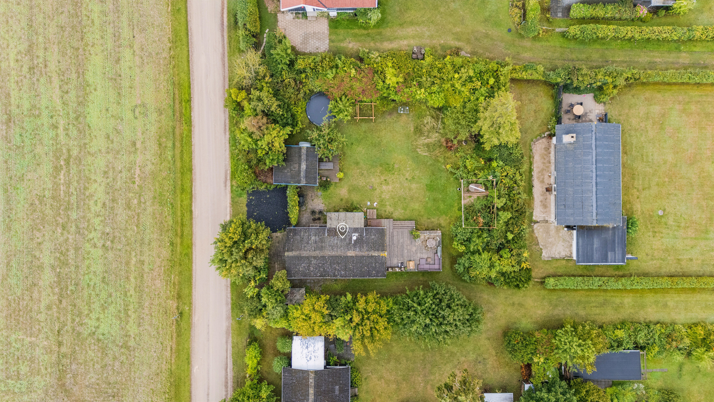 Fremhævet luftfoto billede i fuldskærmstilstand. Billede af Adilsvej 10, Drøsselbjerg, 4200 Slagelse