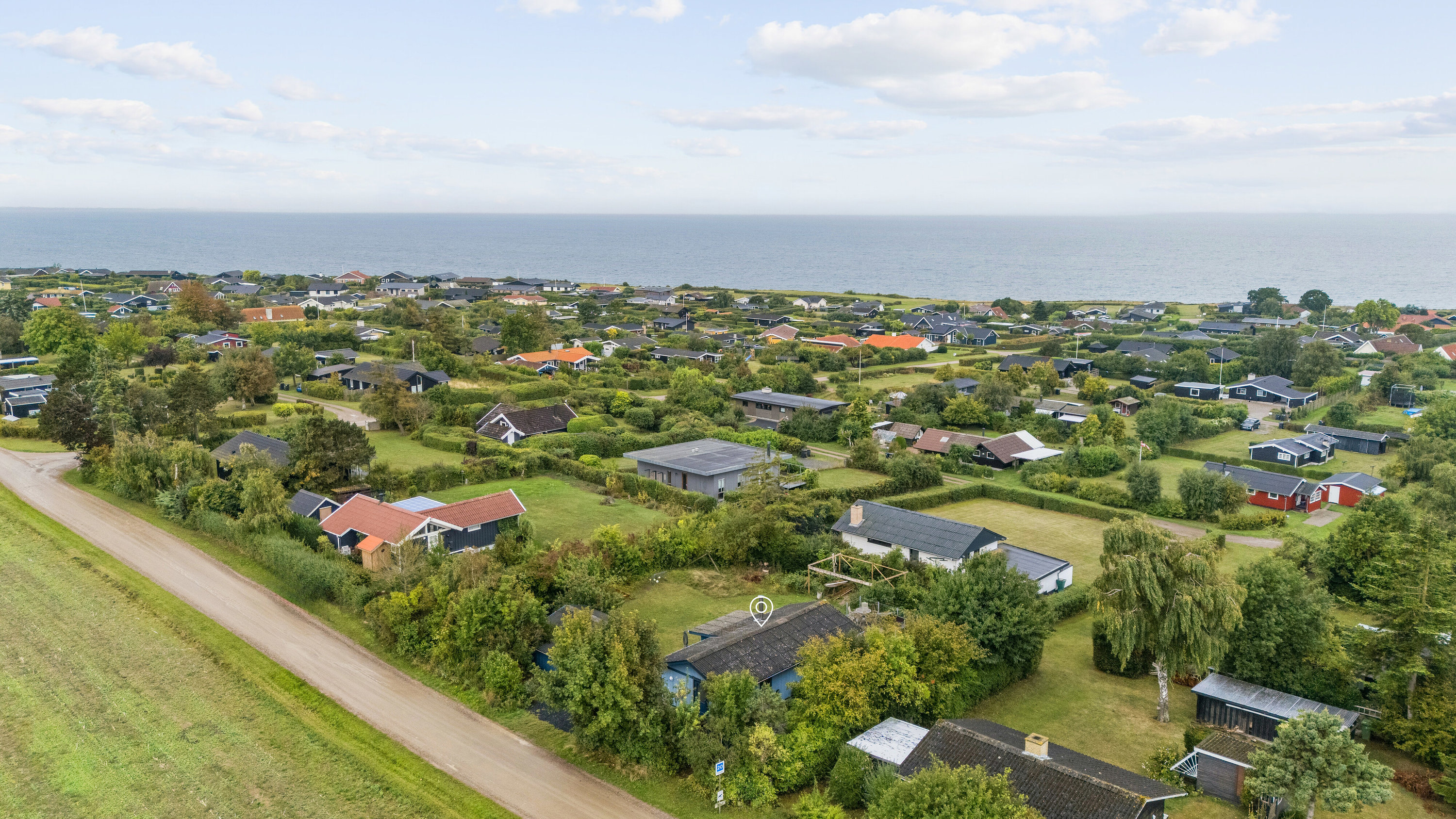 Fremhævet luftfoto billede i fuldskærmstilstand. Billede af Adilsvej 10, Drøsselbjerg, 4200 Slagelse