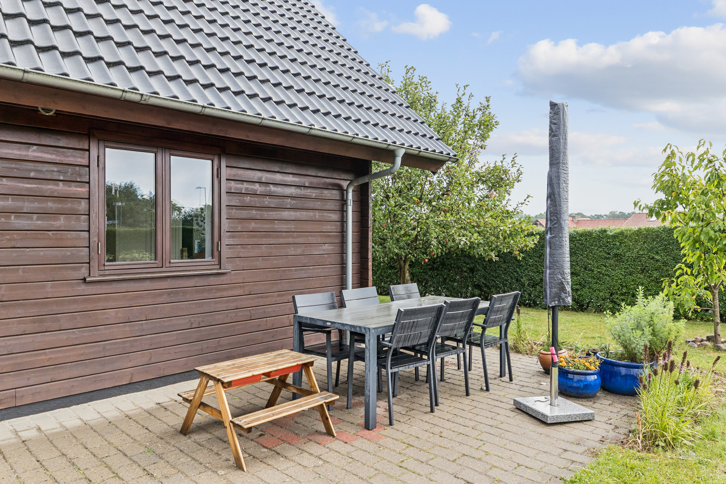 Fremhævet terrasse billede i fuldskærmstilstand. Billede af Præstehaven 2, Hylke, 8660 Skanderborg