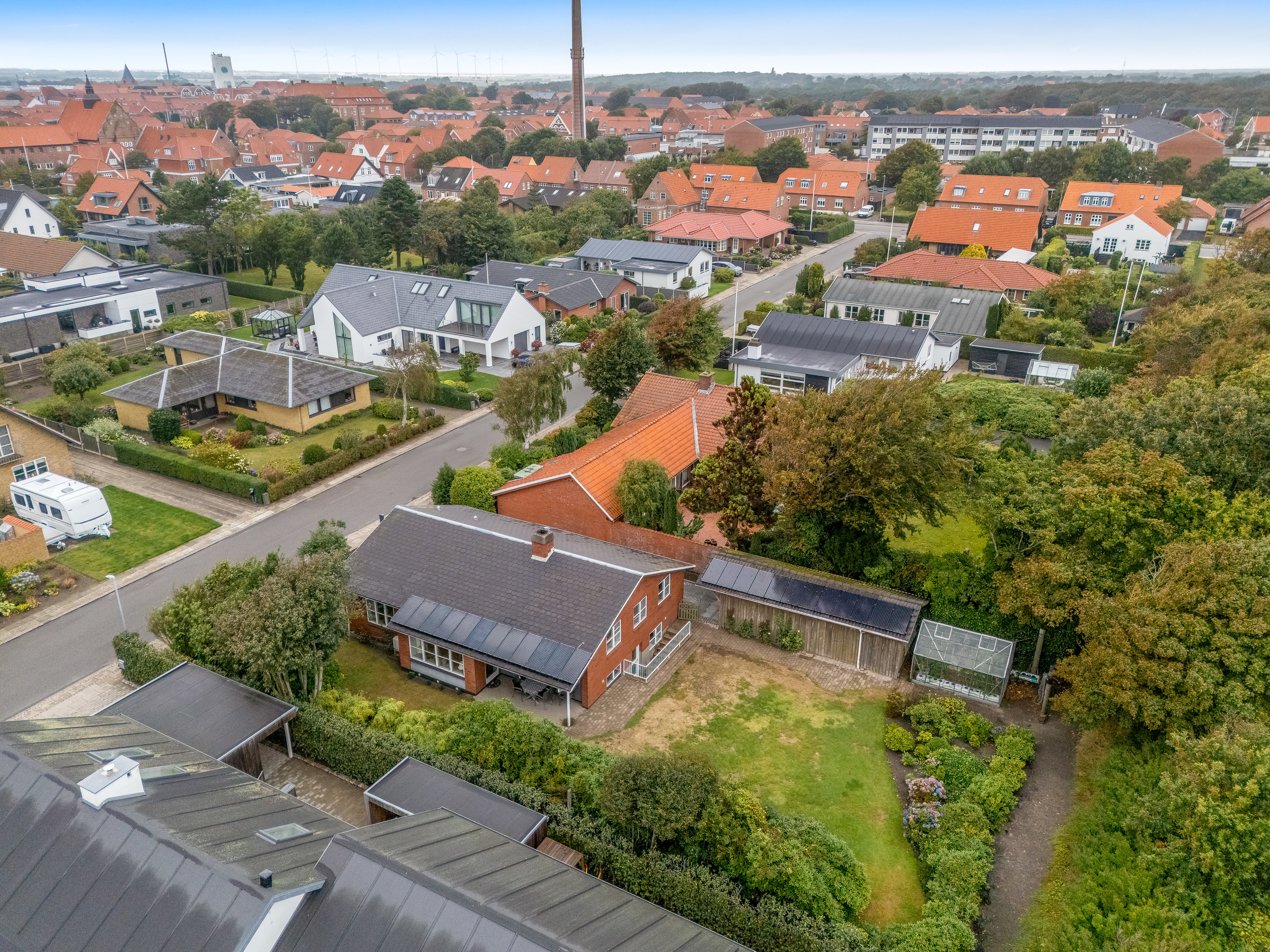 Fremhævet luftfoto billede i fuldskærmstilstand. Billede af Meldskiftet 11, 6950 Ringkøbing