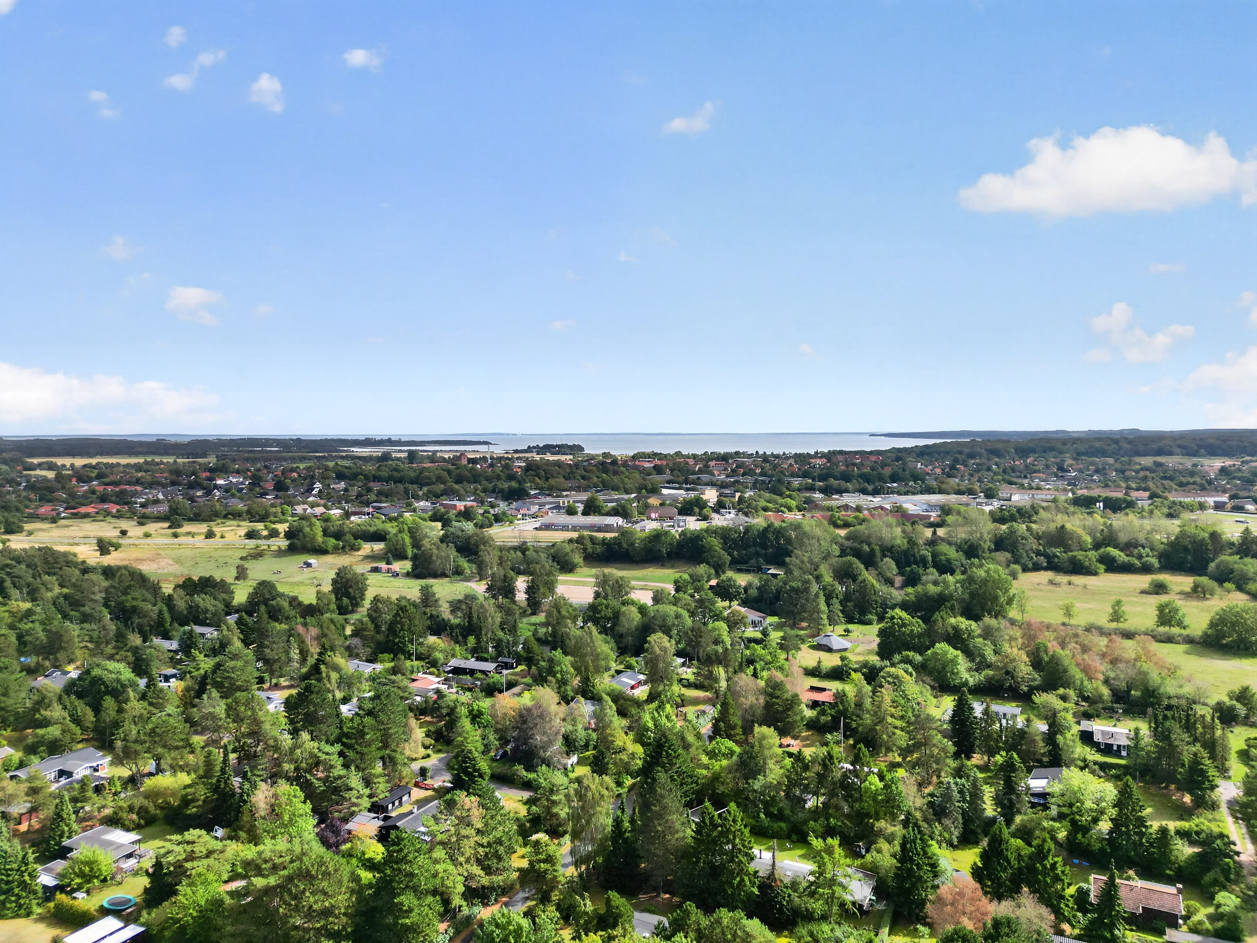Fremhævet luftfoto billede i fuldskærmstilstand. Billede af Thorsvej 31A, Vester Lyng, 4500 Nykøbing Sj