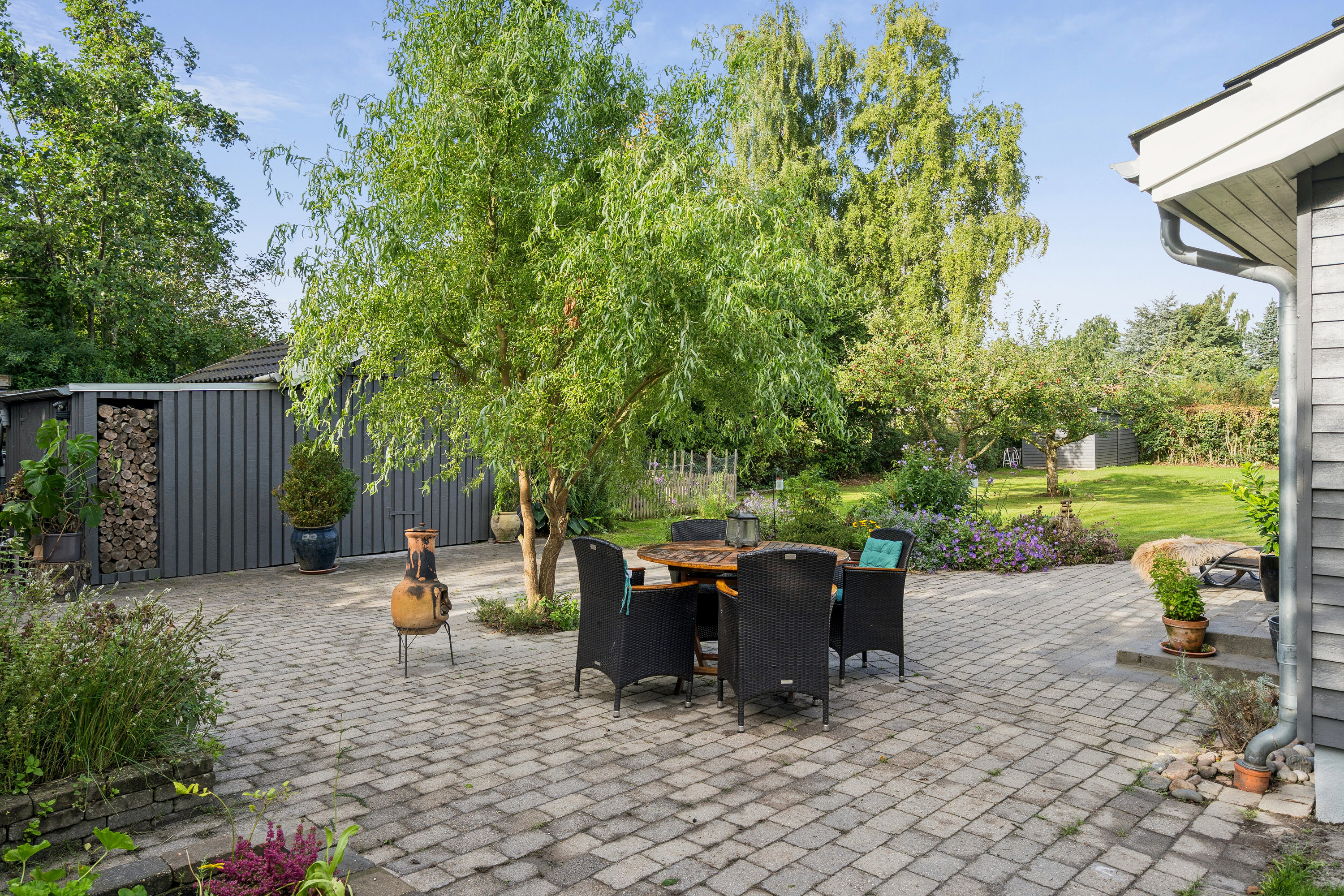 Fremhævet terrasse billede i fuldskærmstilstand. Billede af Møllehøjvej 1C, Kyndeløse, 4070 Kirke Hyllinge