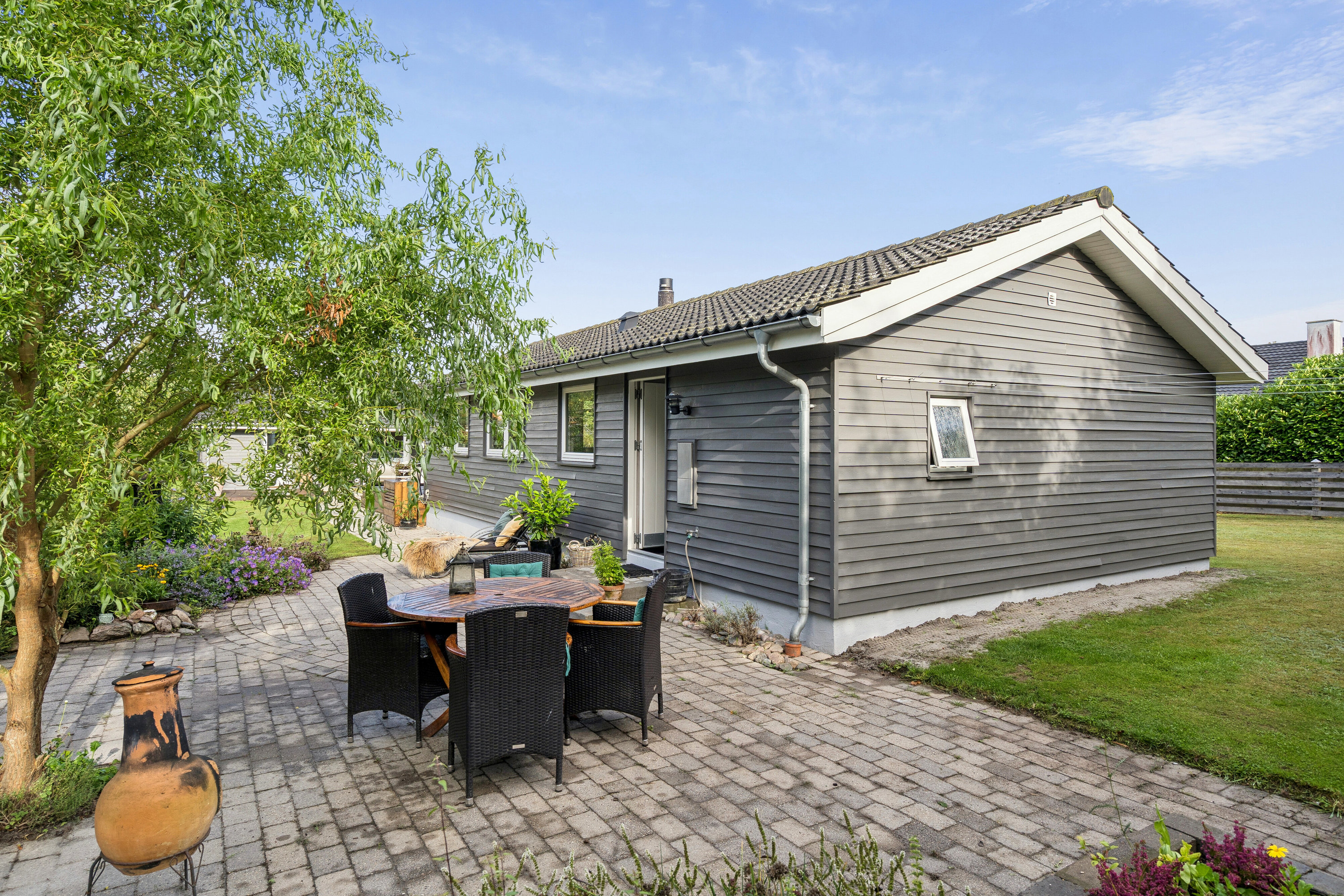 Fremhævet terrasse billede i fuldskærmstilstand. Billede af Møllehøjvej 1C, Kyndeløse, 4070 Kirke Hyllinge