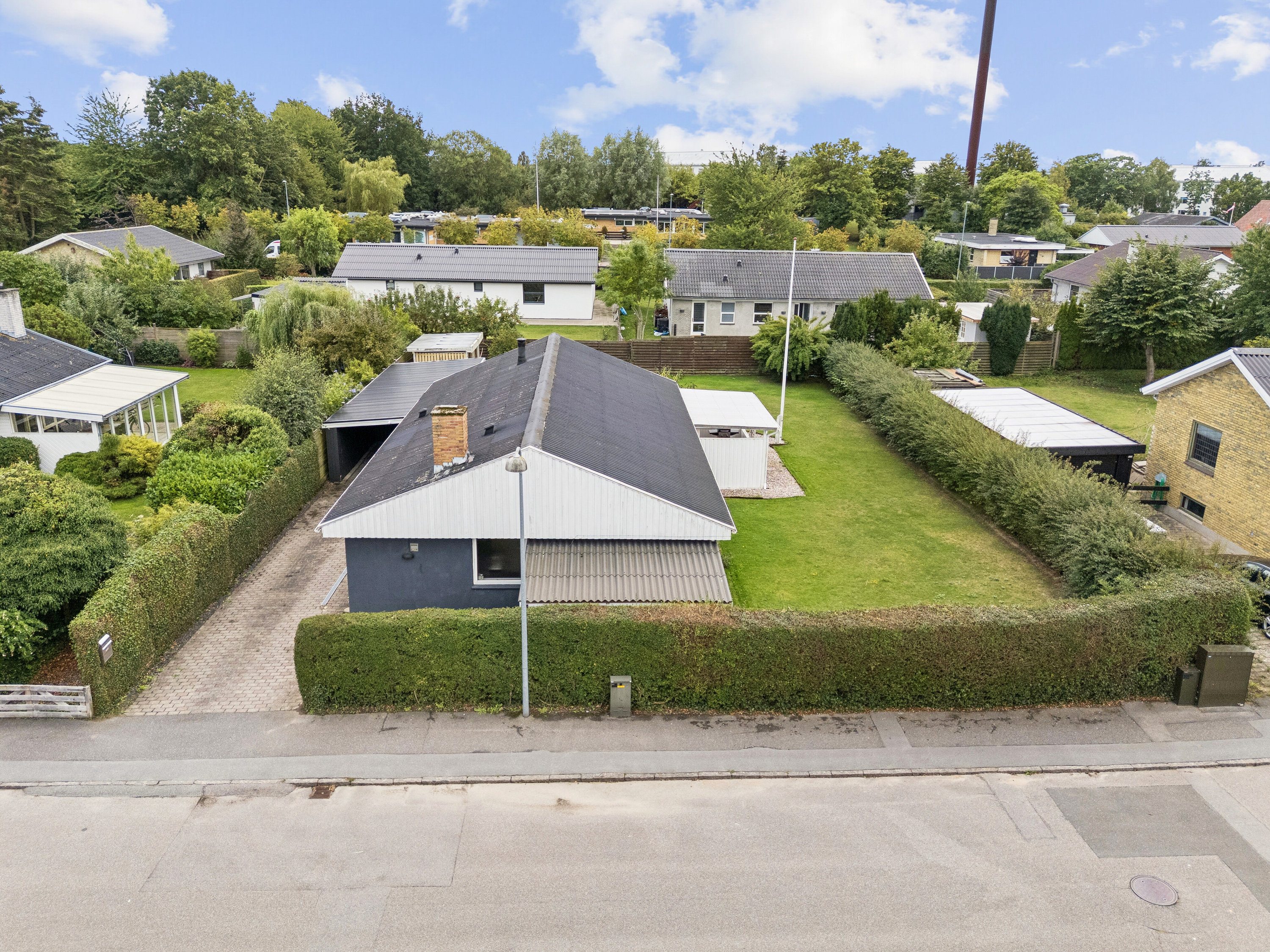Fremhævet luftfoto billede i fuldskærmstilstand. Billede af Islandsvej 12, 4200 Slagelse