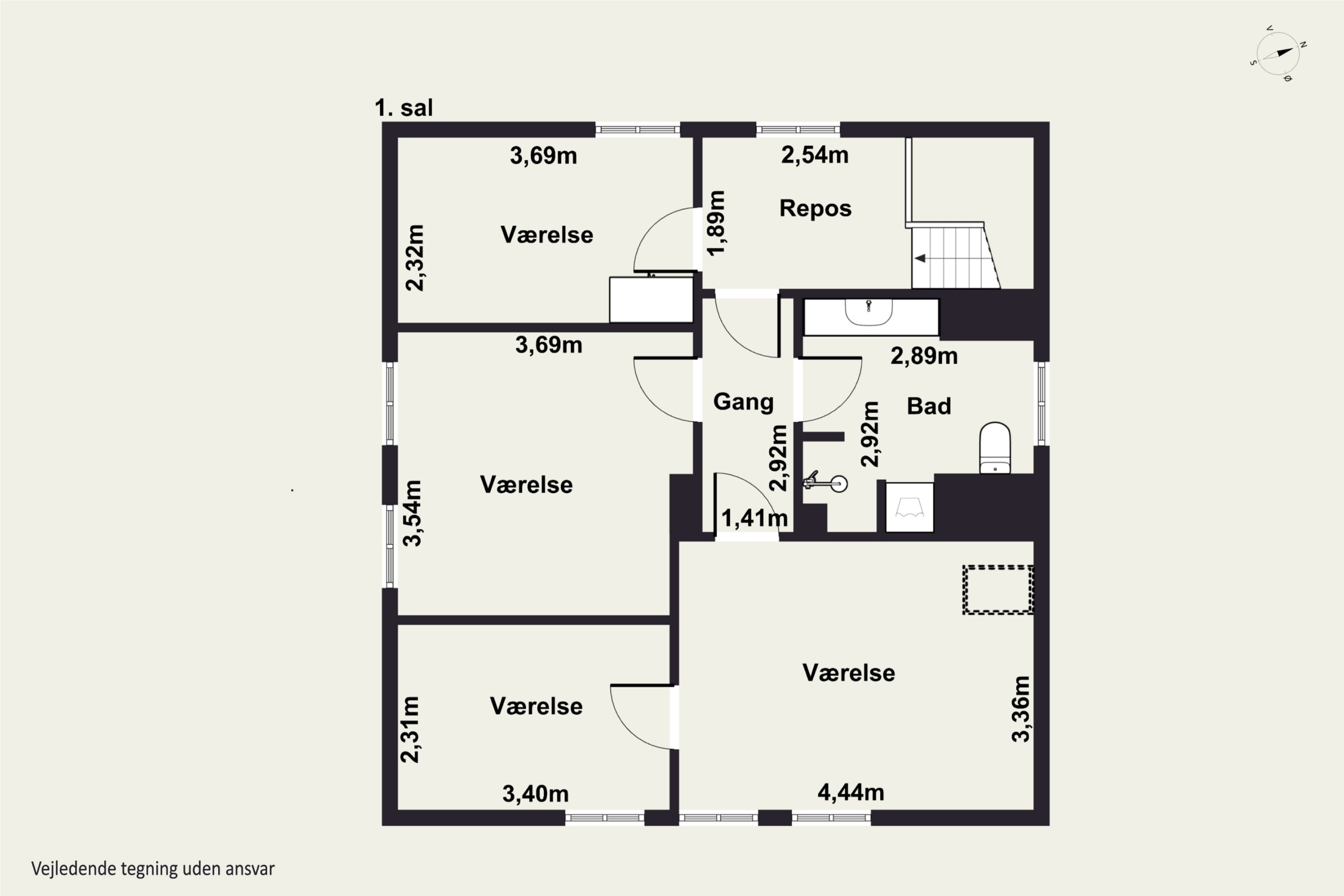 Plantegninger billede af Vestergade 151, 5700 Svendborg