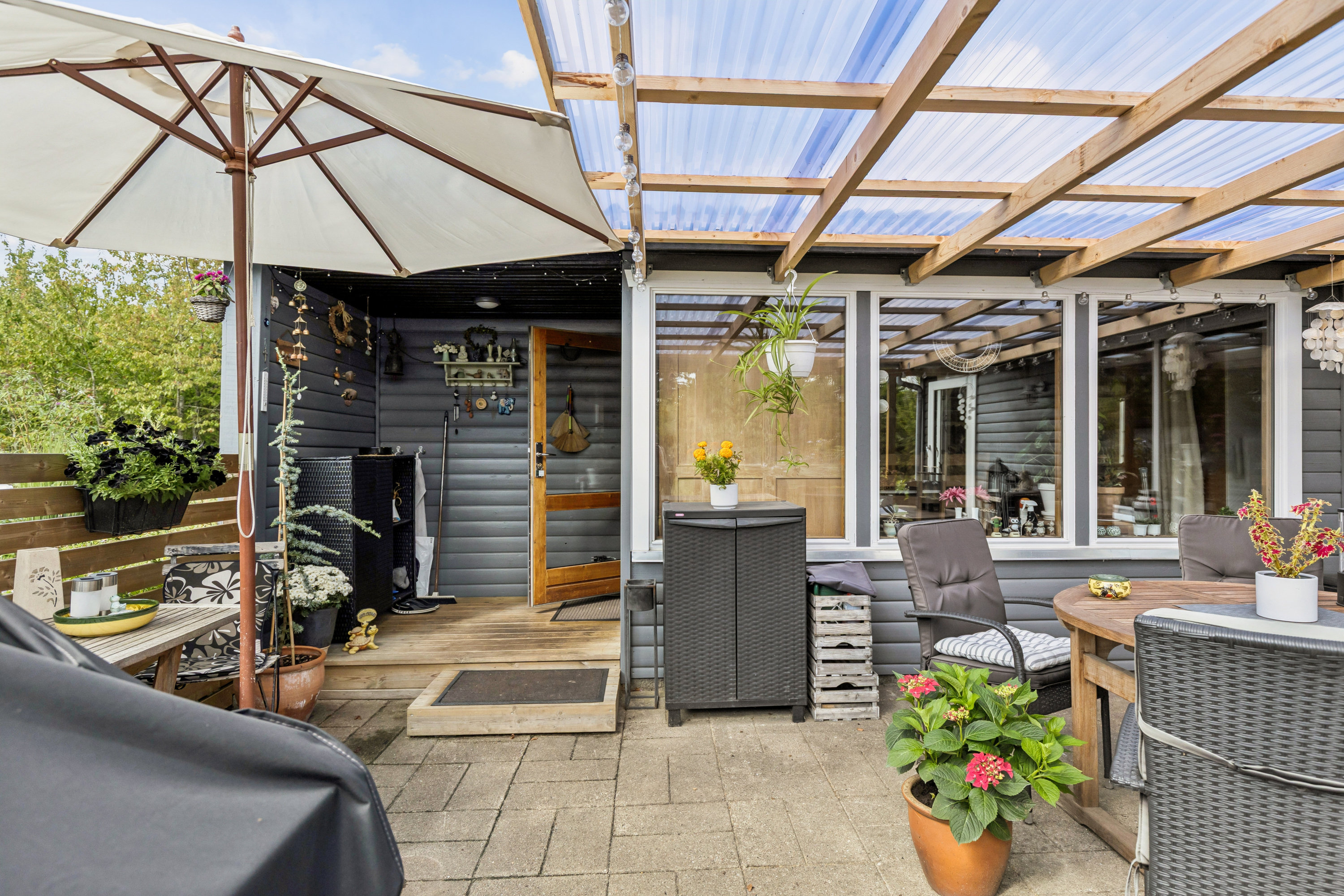 Fremhævet terrasse billede i fuldskærmstilstand. Billede af Stjernevej 9, Kaldred, 4593 Eskebjerg