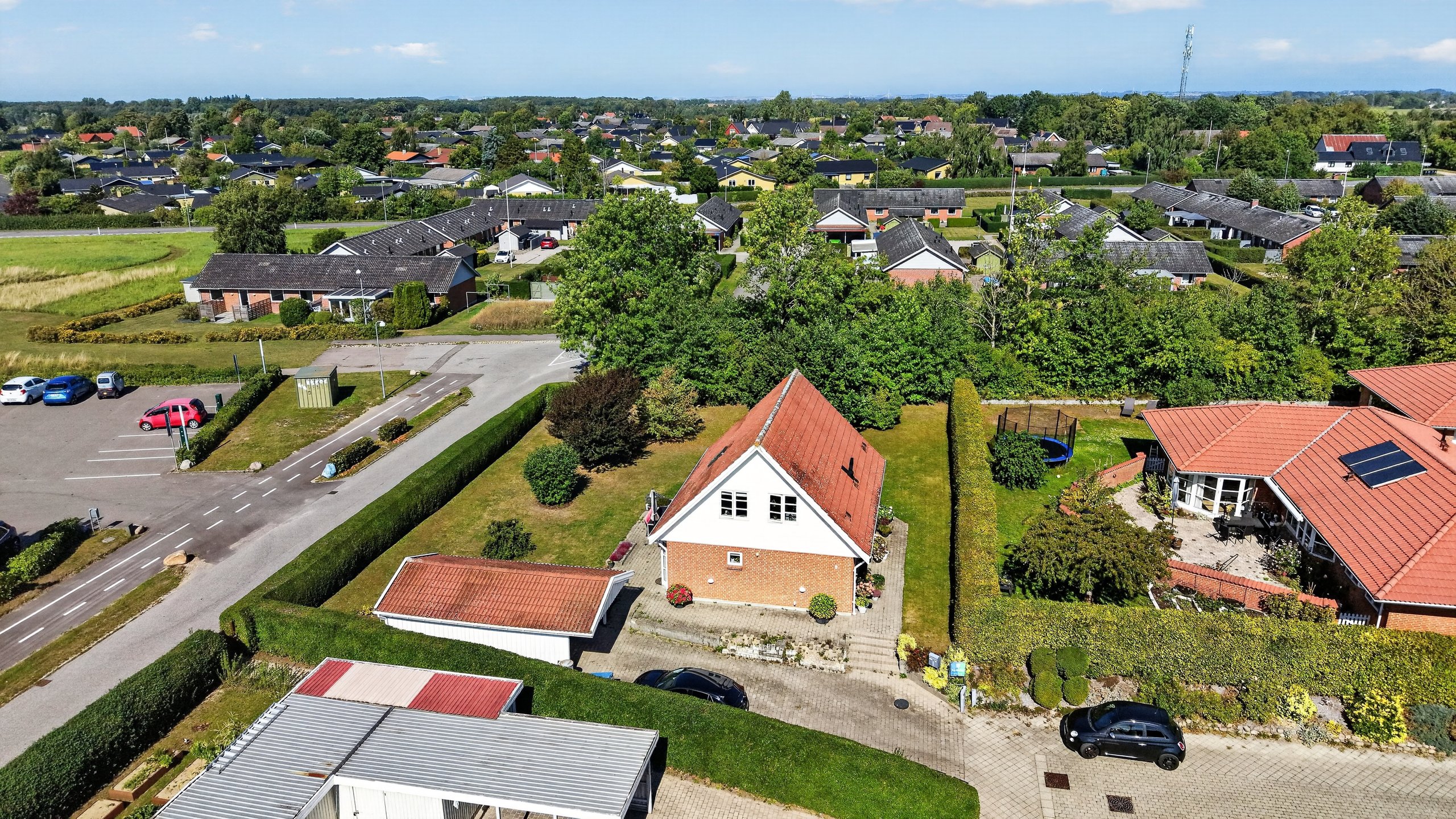 Fremhævet luftfoto billede i fuldskærmstilstand. Billede af Bellisvej 5, 4420 Regstrup