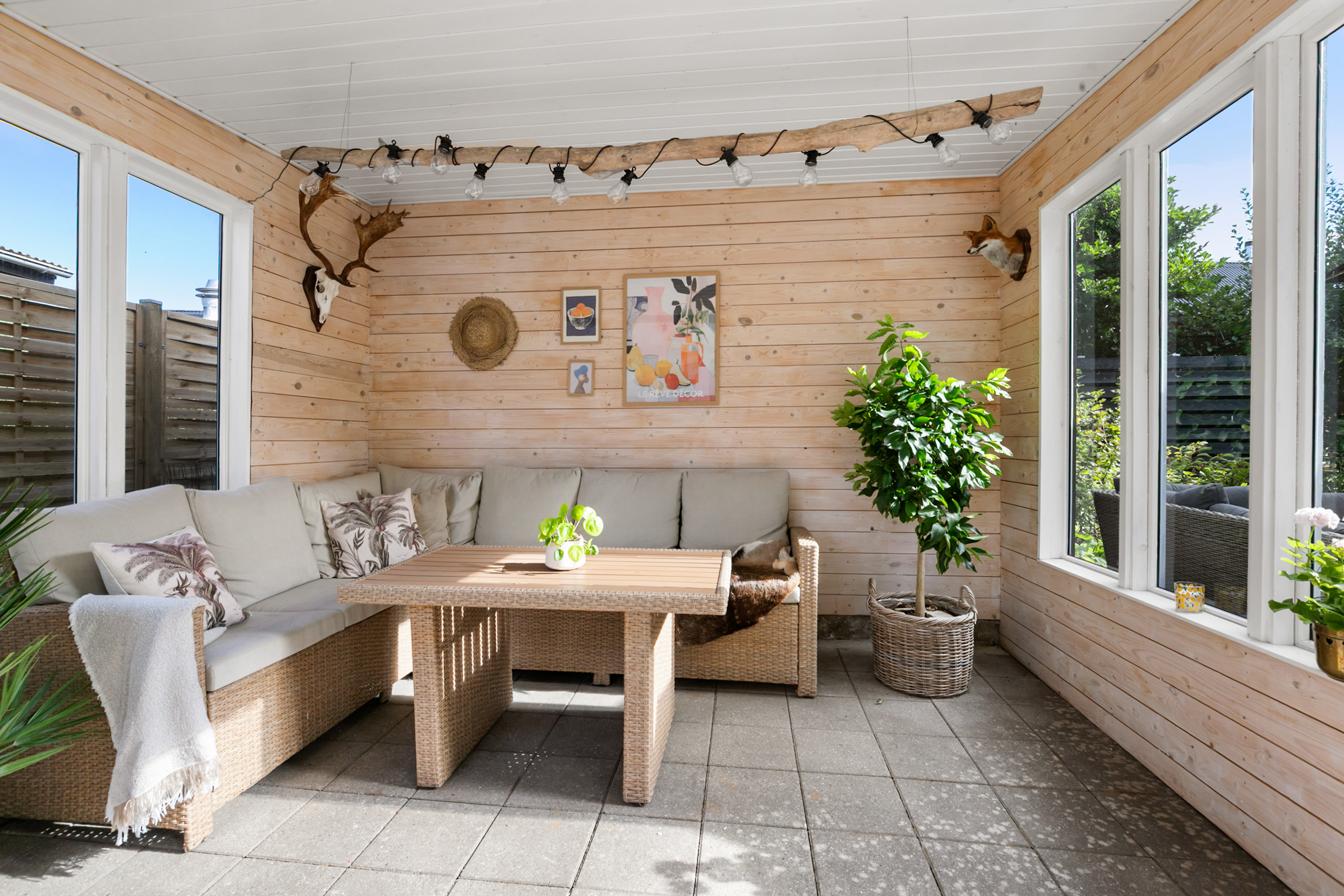 Fremhævet overdækket terrasse billede i fuldskærmstilstand. Billede af Nibevej 29, Ullits, 9640 Farsø