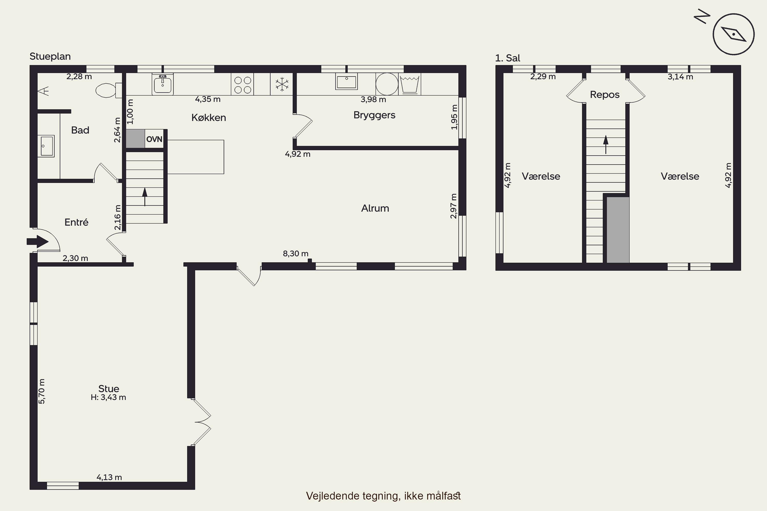 Plantegninger billede af Kulsvier Huse 2, Gadevang, 3400 Hillerød