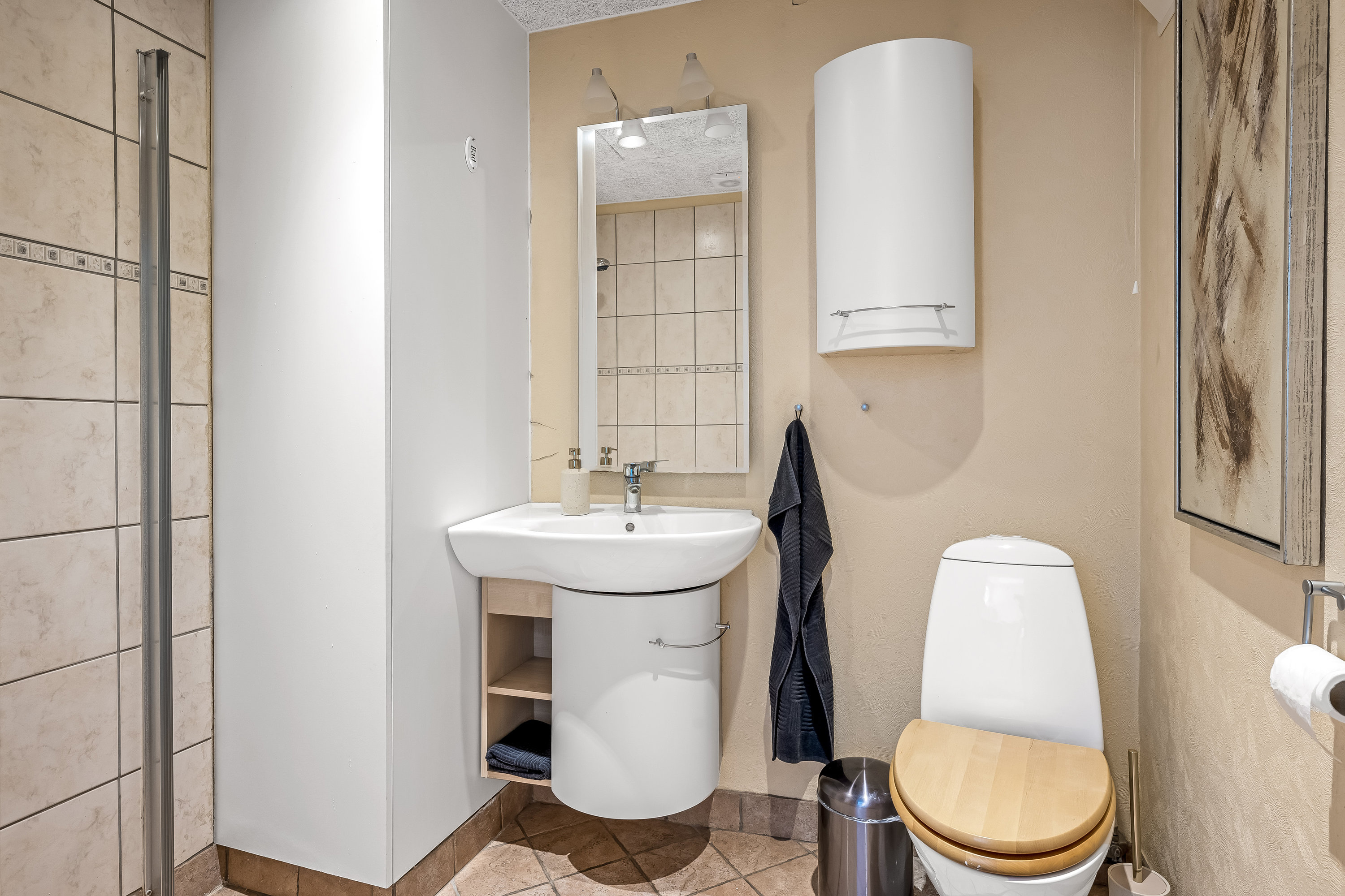 Fremhævet toilet billede i fuldskærmstilstand. Billede af Agerkrogvej 7, 6862 Tistrup