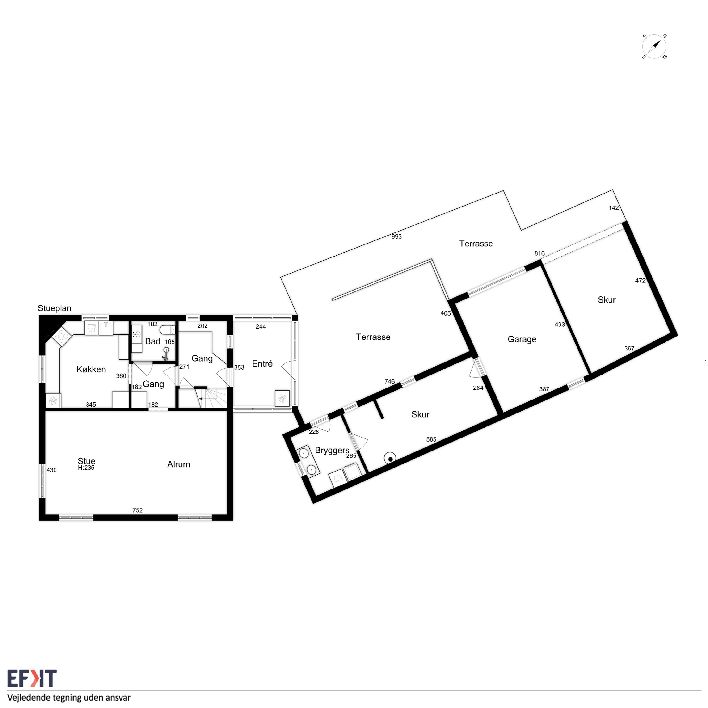 Plantegninger billede af Bymosen 15, Nr Onsild, 9500 Hobro