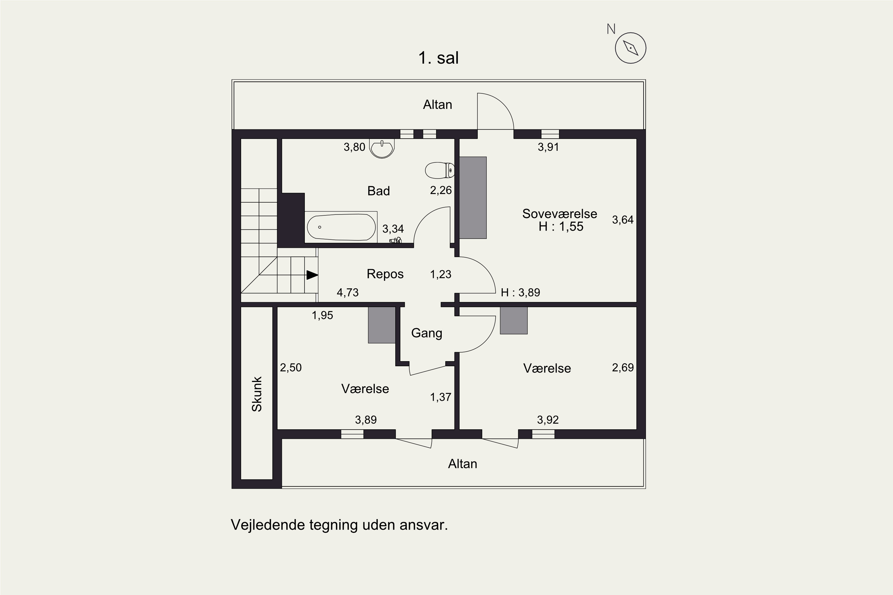 Plantegninger billede af Sybillesvej 56, Korinth, 5600 Faaborg