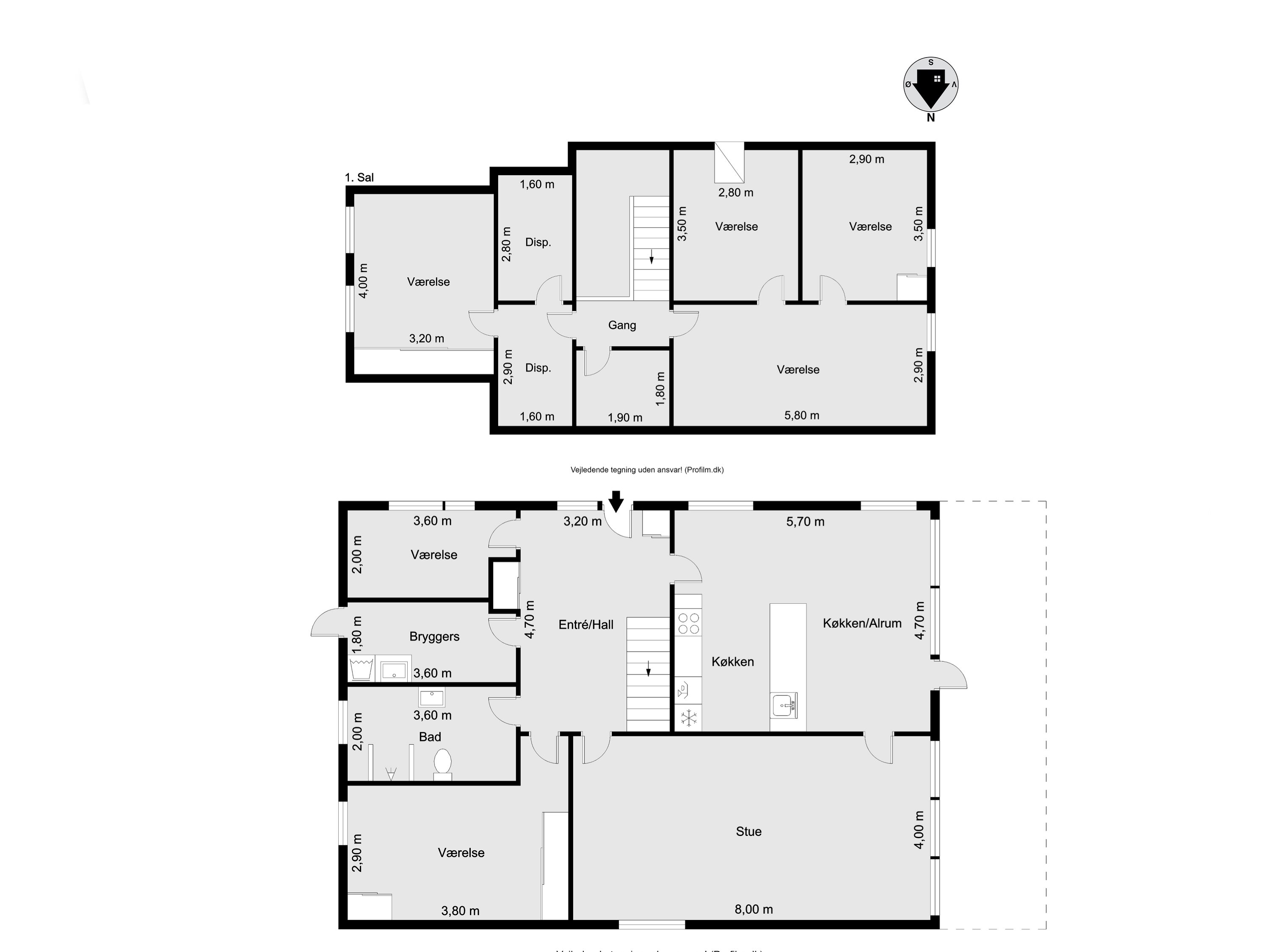 Plantegninger billede af Hvamvej 7, 7500 Holstebro