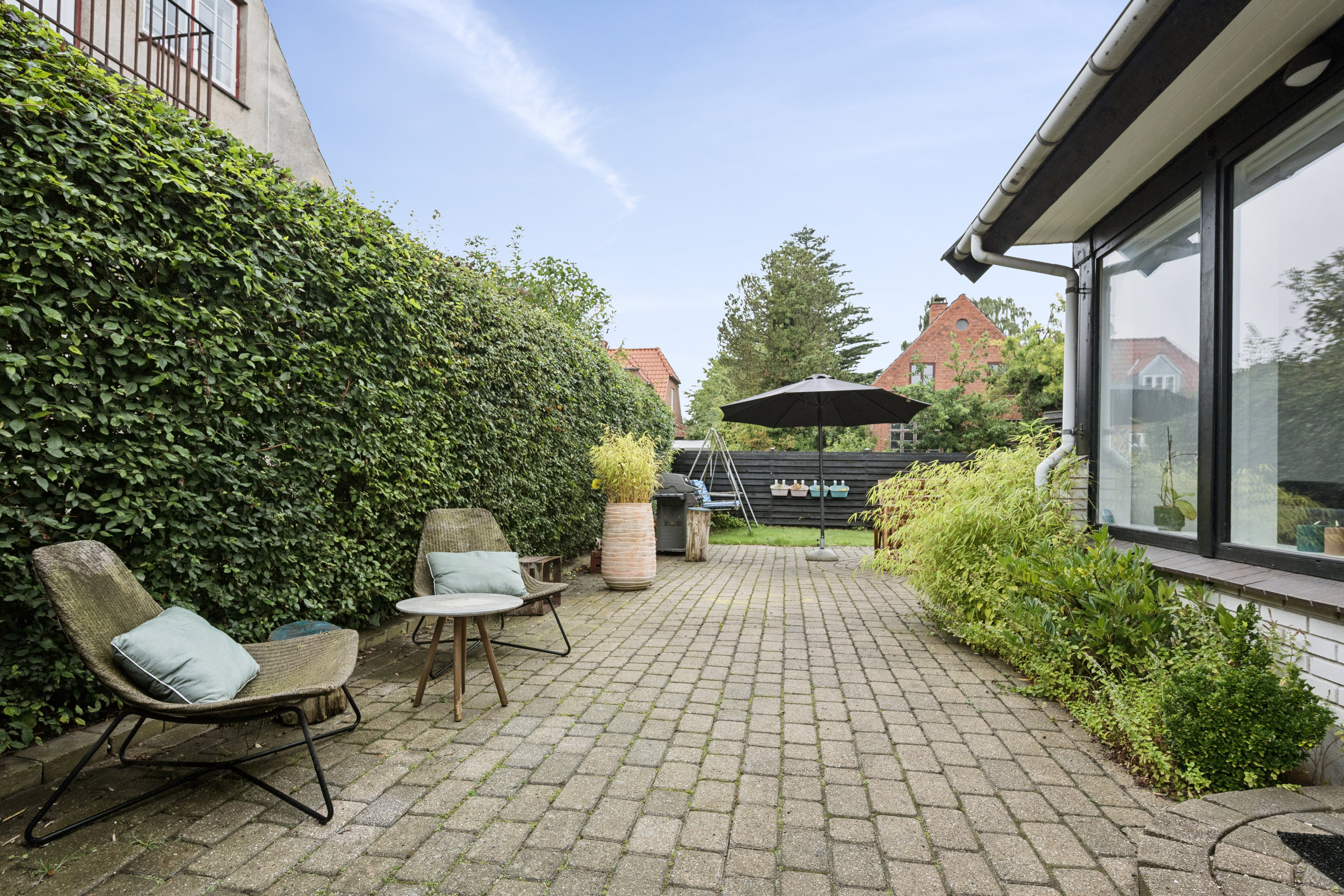 Fremhævet terrasse billede i fuldskærmstilstand. Billede af Monrads Allé 17A, 2500 Valby