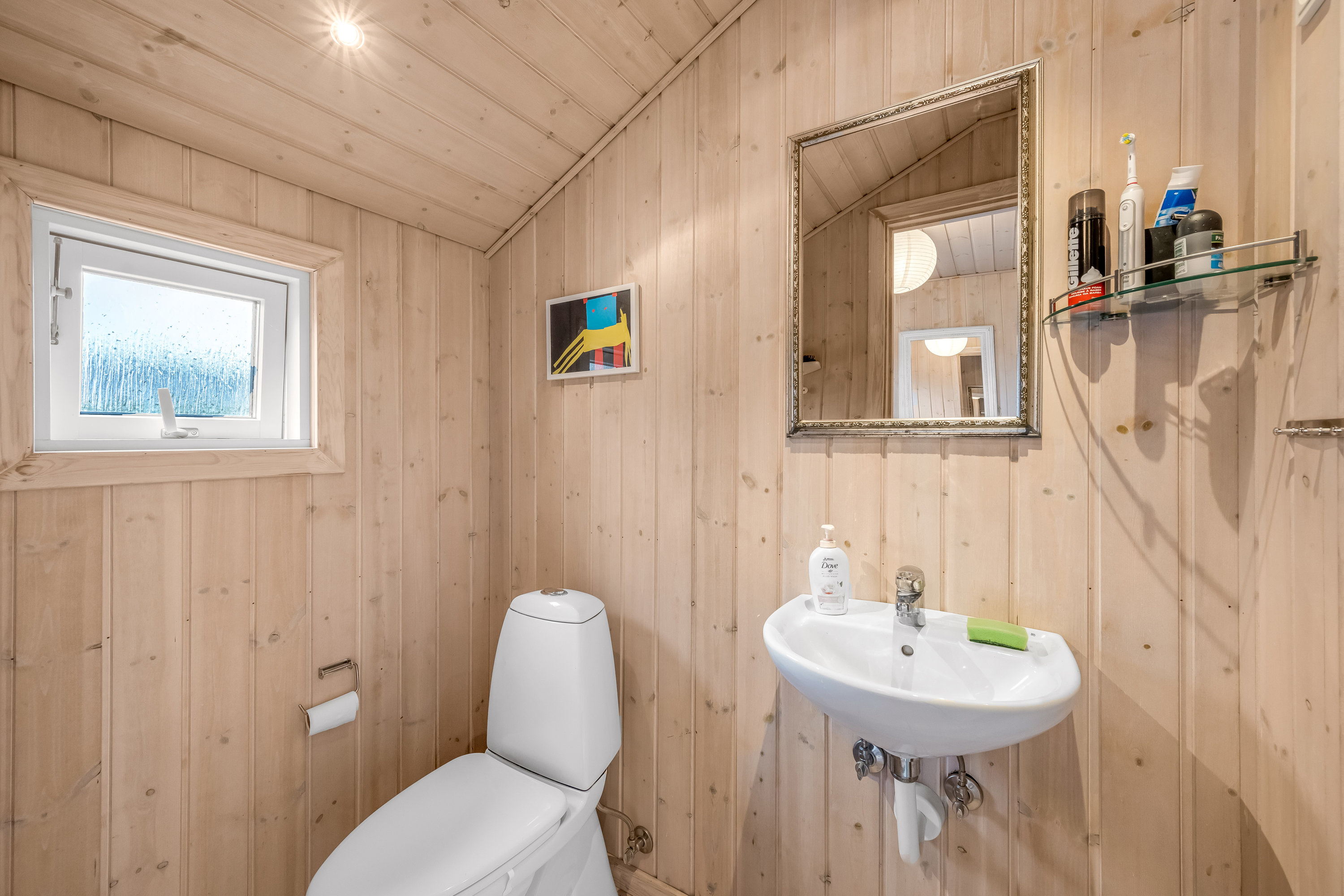 Fremhævet toilet billede i fuldskærmstilstand. Billede af Nordmarken 67, Bork Havn, 6893 Hemmet