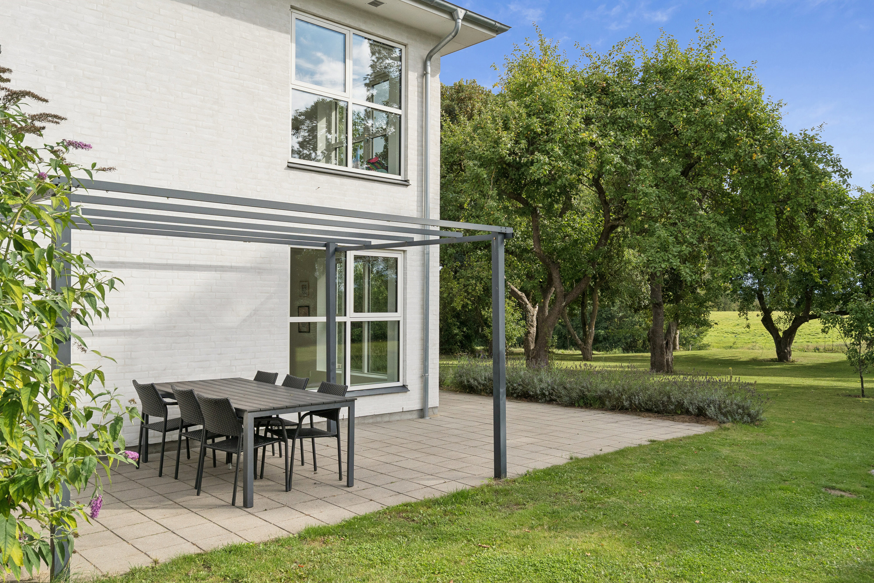 Fremhævet overdækket terrasse billede i fuldskærmstilstand. Billede af Hørslevvej 62, Skovby, 8464 Galten