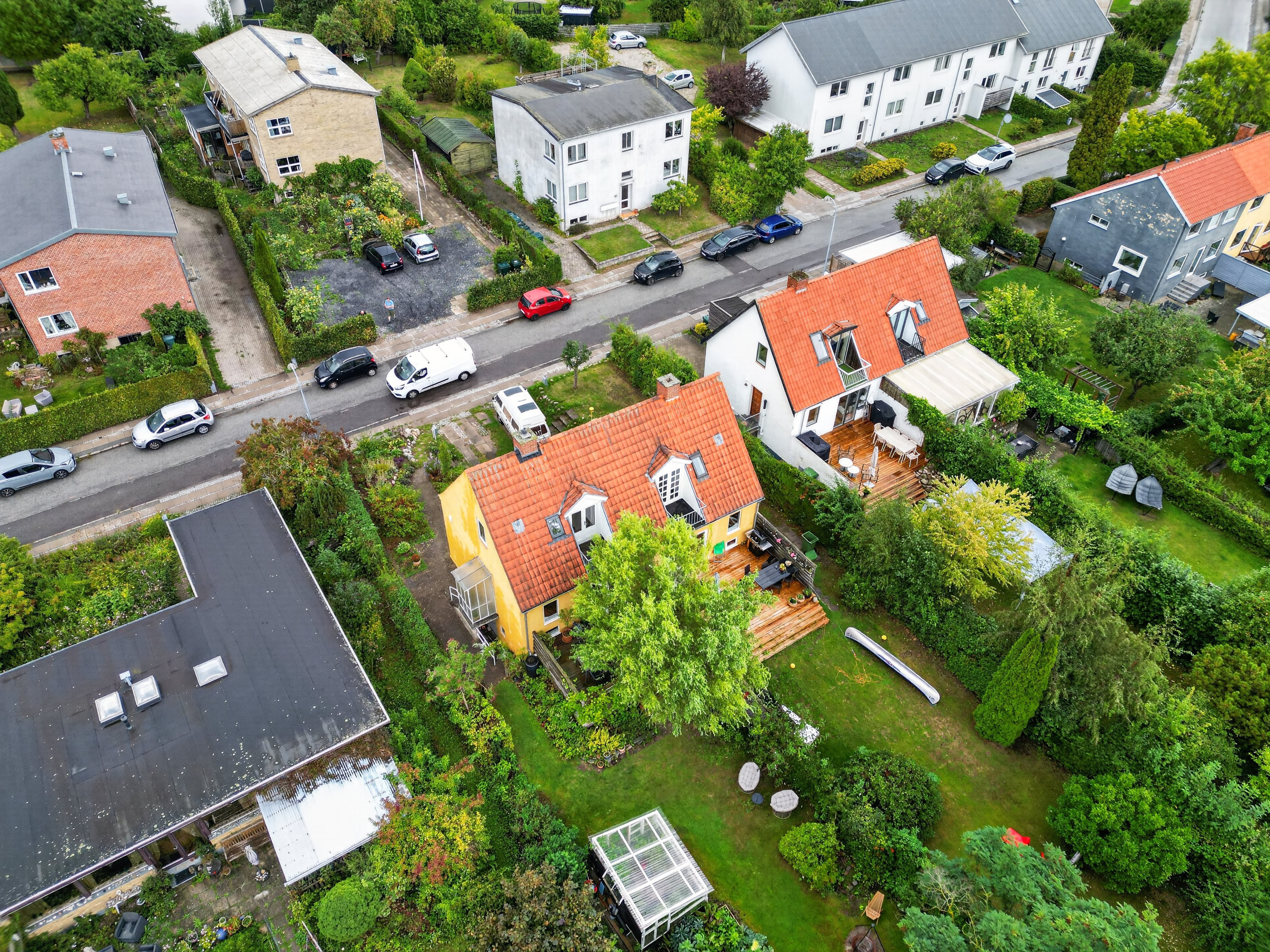 Fremhævet luftfoto billede i fuldskærmstilstand. Billede af Ærtemarken 15A, 2860 Søborg
