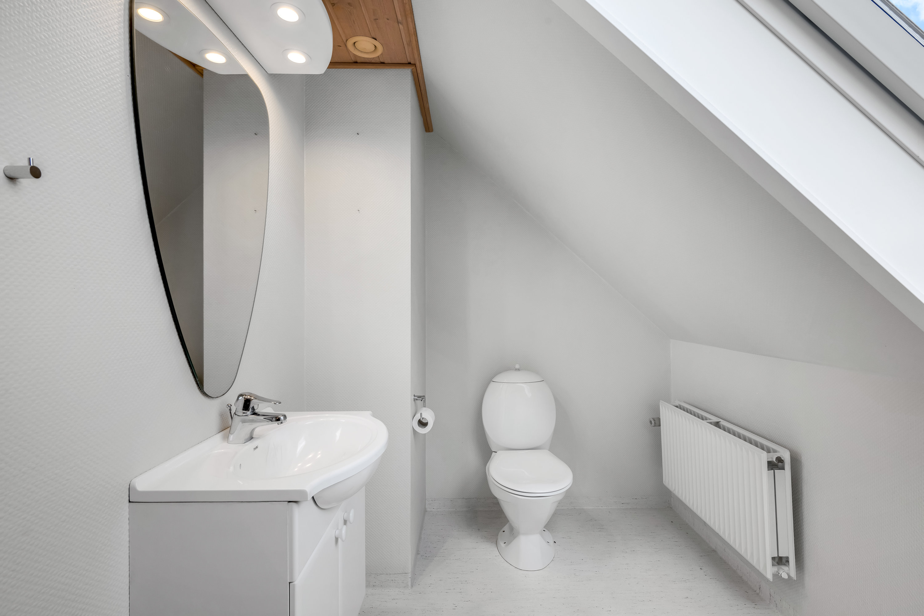 Fremhævet toilet billede i fuldskærmstilstand. Billede af Arnborgvej 21, Faster, 6900 Skjern