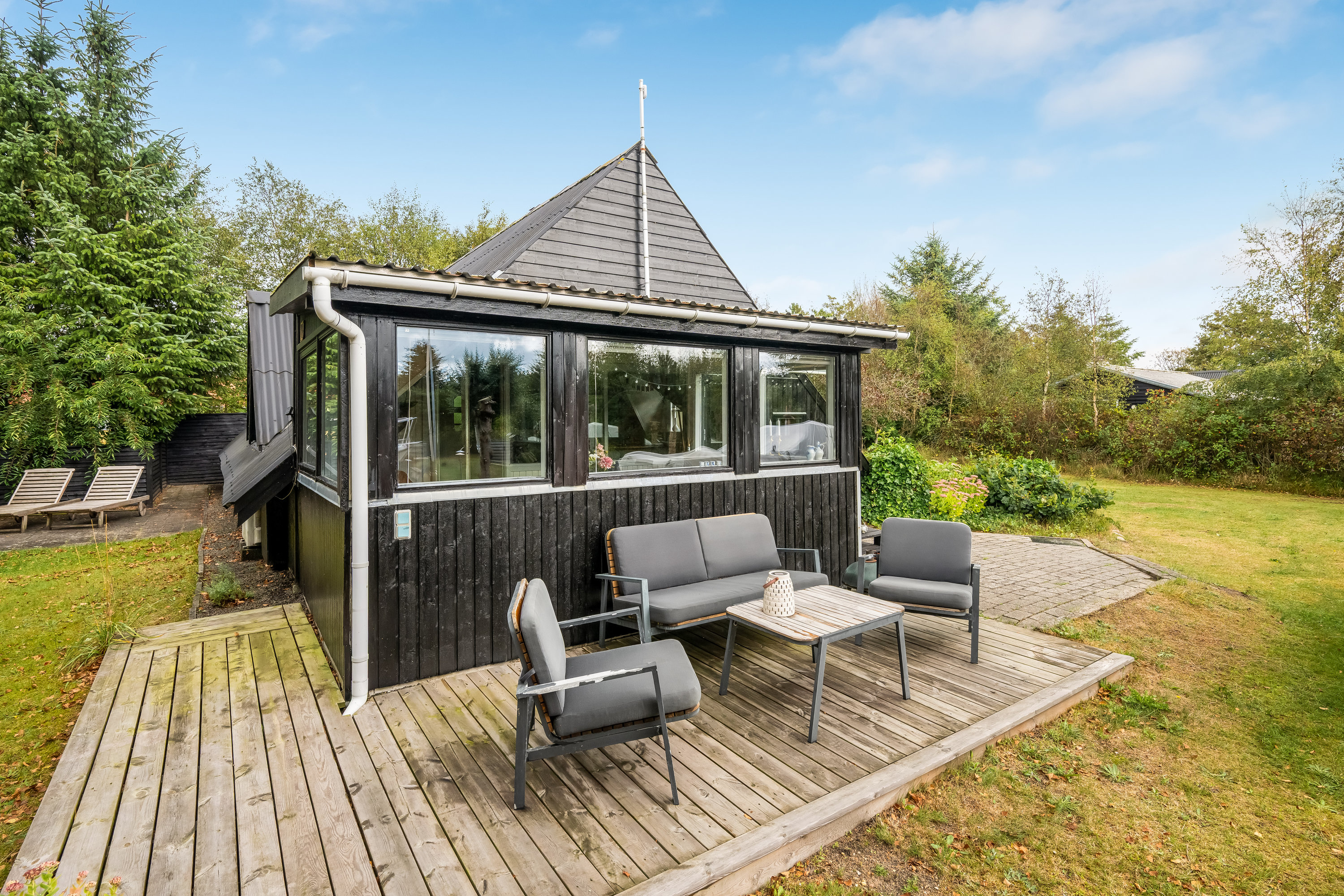 Fremhævet terrasse billede i fuldskærmstilstand. Billede af Støvlen 7, 6893 Hemmet