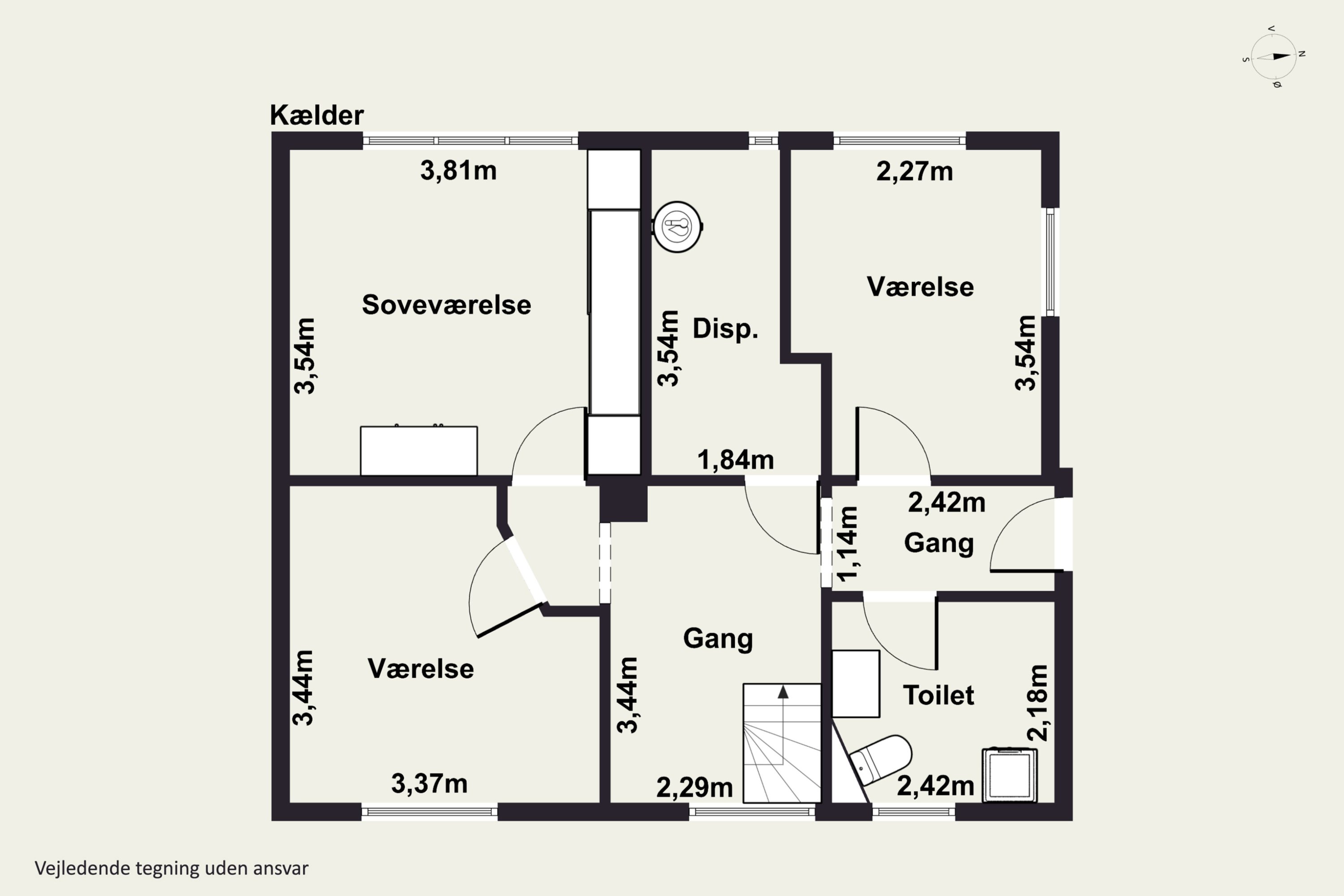 Plantegninger billede af Frejasvej 19, 9800 Hjørring