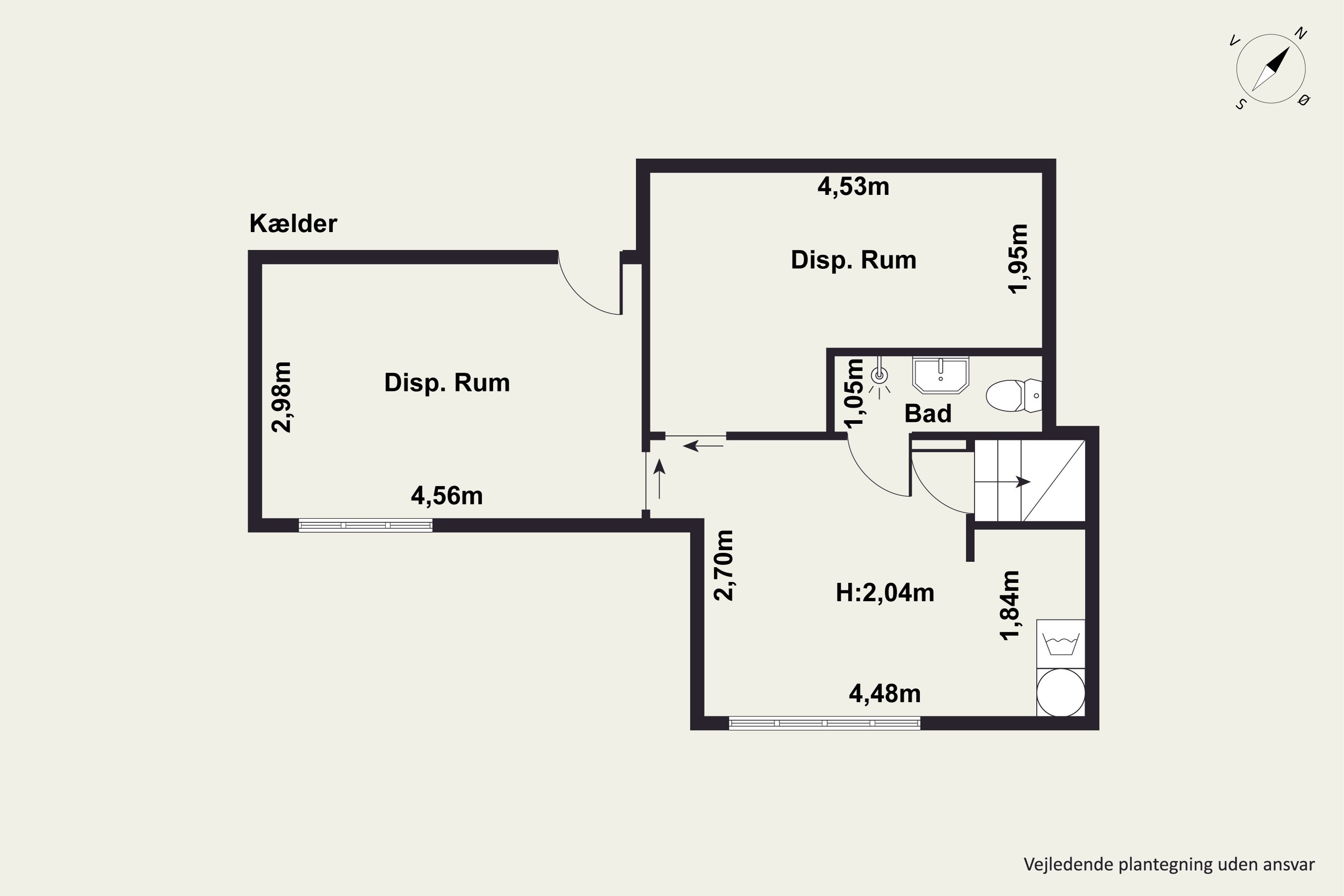 Plantegninger billede af Bobakken 2, st. th., 2720 Vanløse