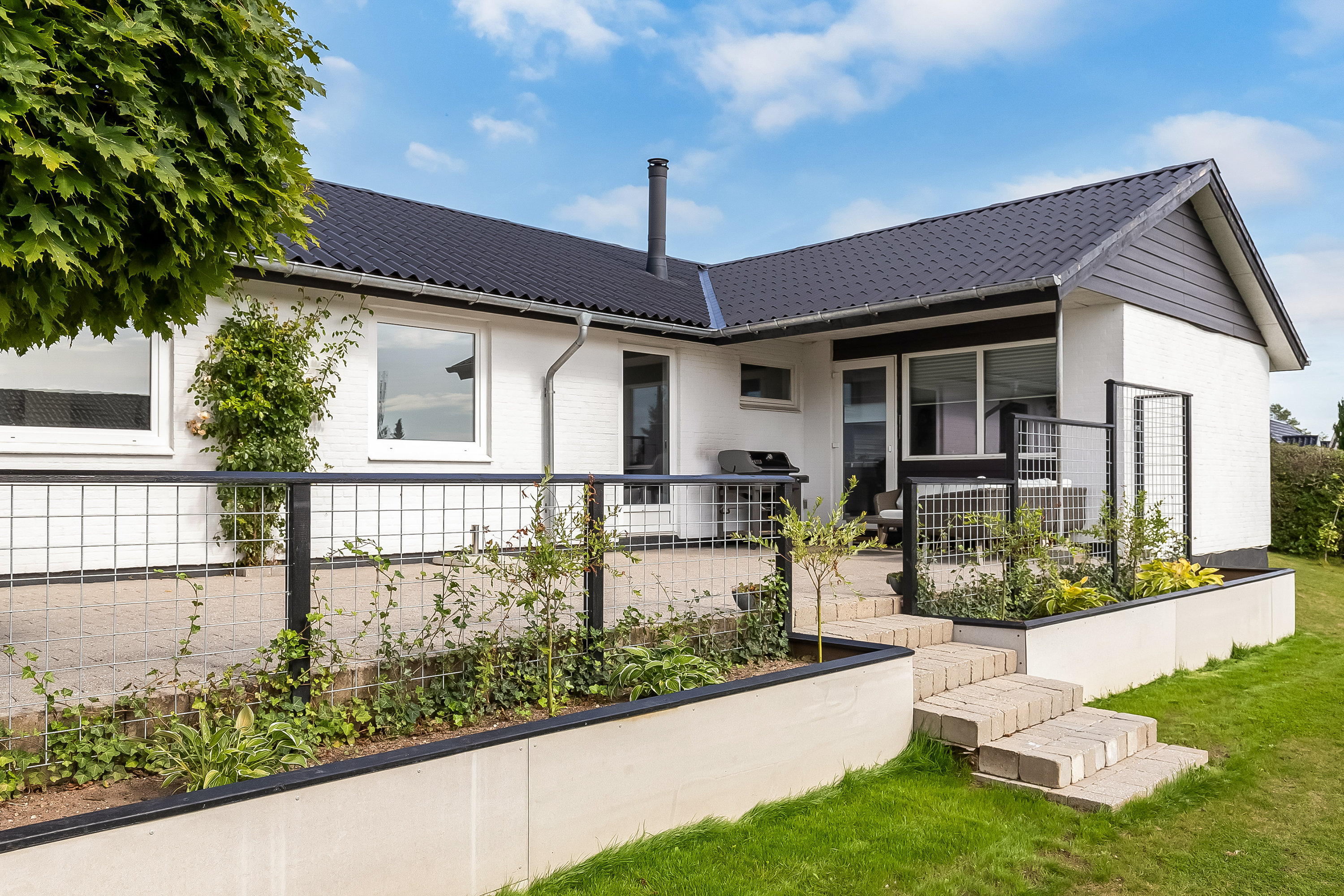 Fremhævet terrasse billede i fuldskærmstilstand. Billede af Boesvangen 48, Bredballe, 7120 Vejle Øst