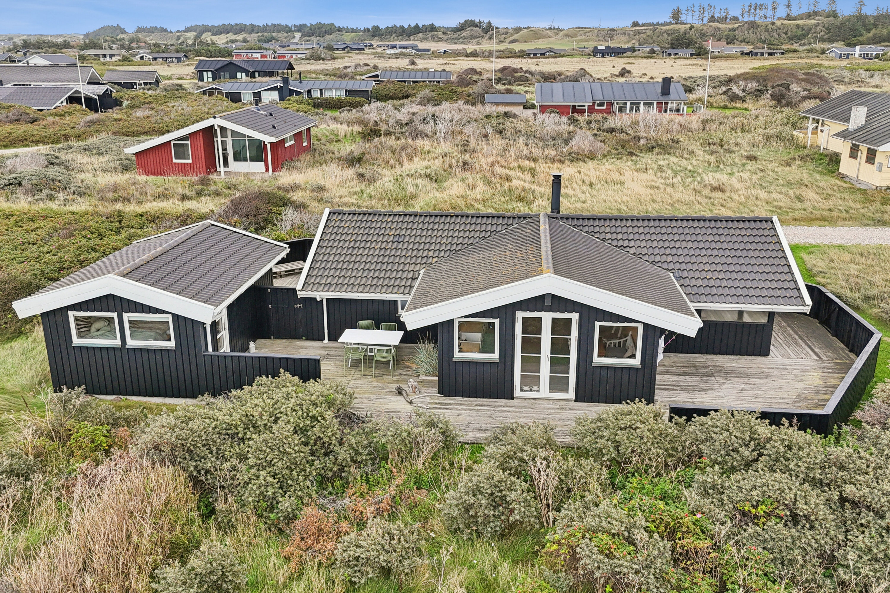 Fremhævet luftfoto billede i fuldskærmstilstand. Billede af Aprilvej 10, Skal Klit, 9800 Hjørring