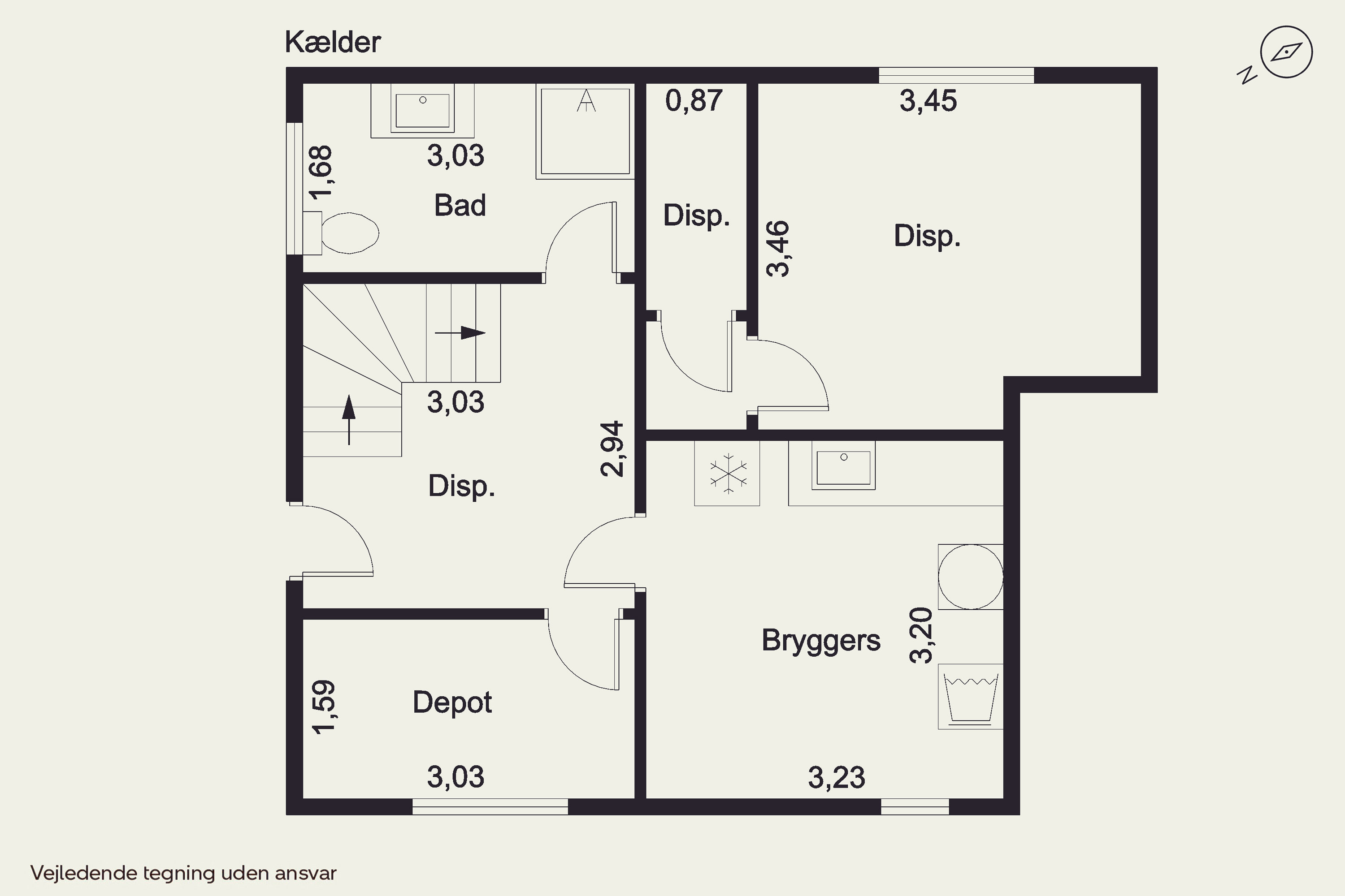 Plantegninger billede af Østergade 54, Allested, 5672 Broby