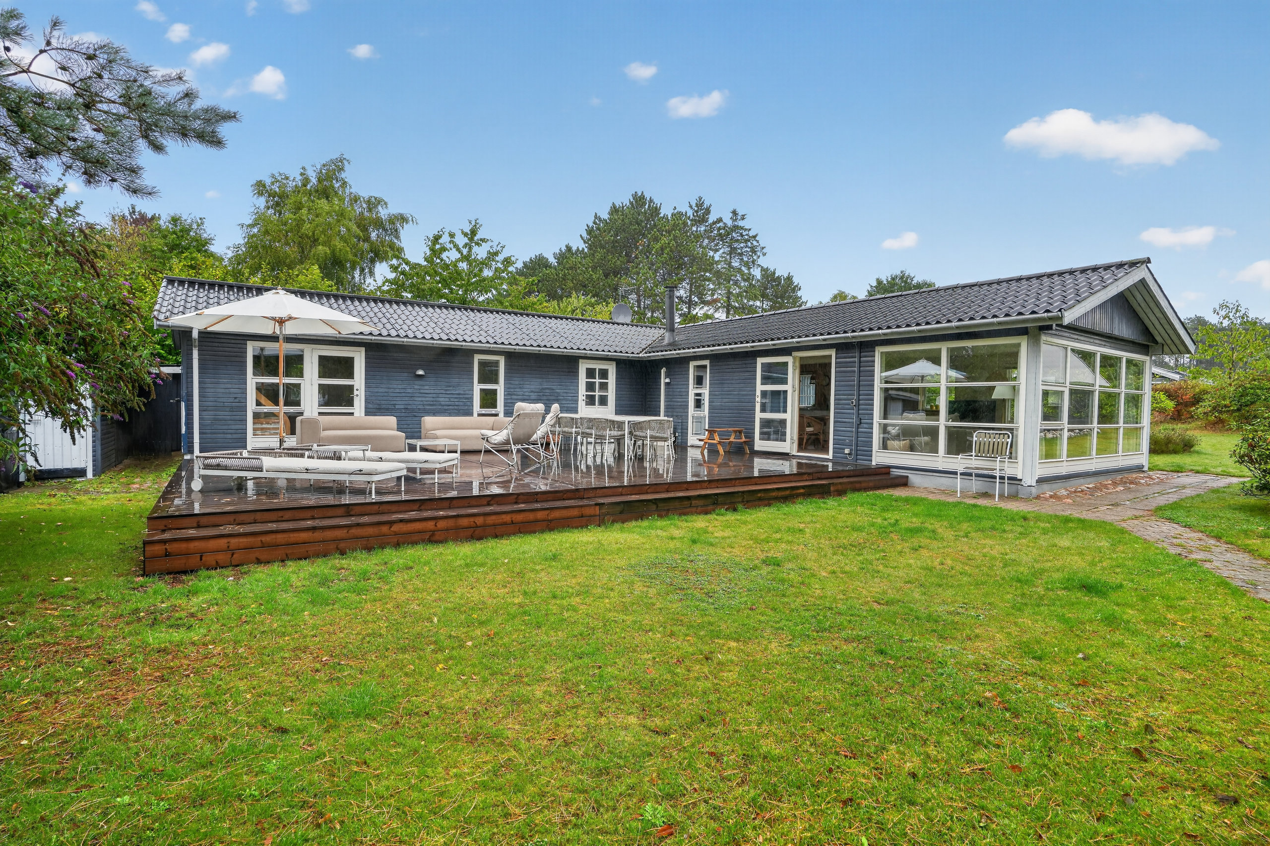 Fremhævet terrasse billede i fuldskærmstilstand. Billede af Stenager 12, Overby Lyng, 4583 Sjællands Odde