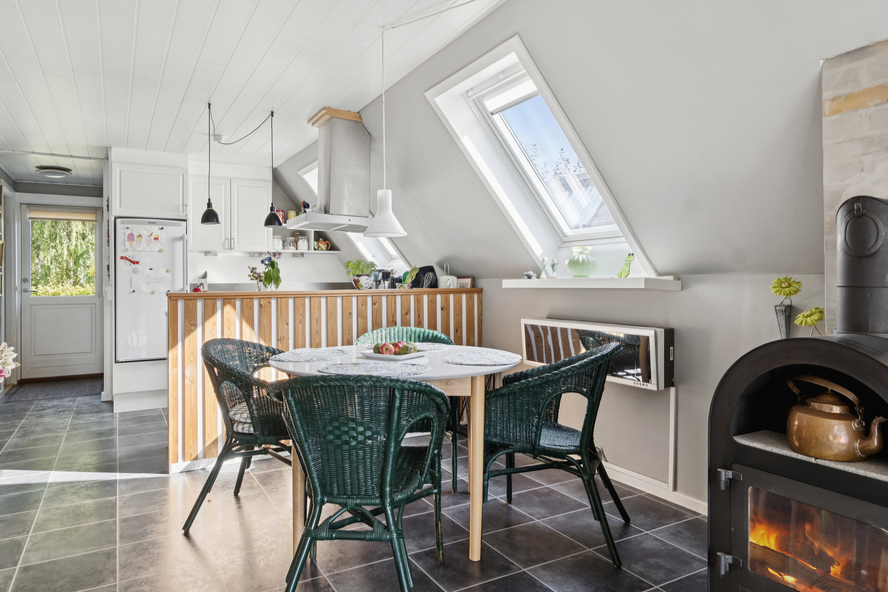 Fremhævet spisestue billede i fuldskærmstilstand. Billede af Hyacintvej 21, Reersø Ornum, 4281 Gørlev