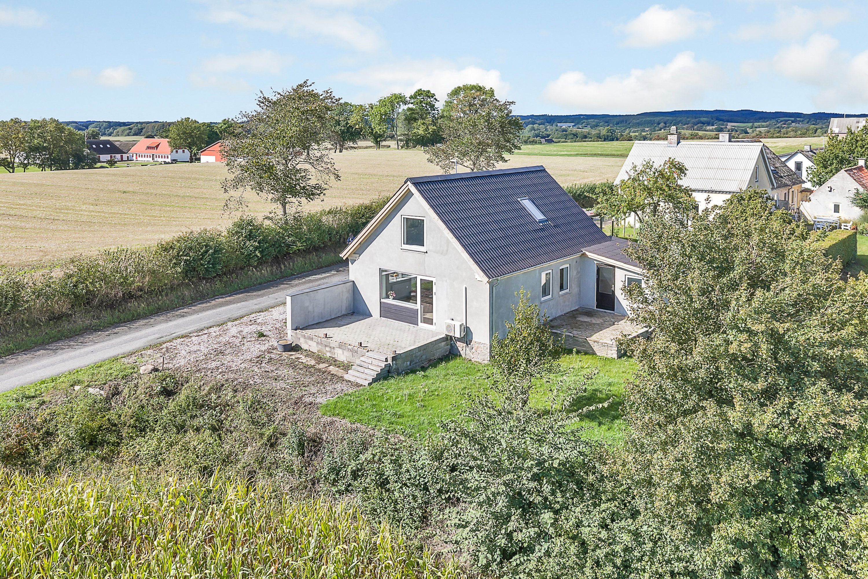 Fremhævet facade billede i fuldskærmstilstand. Billede af Eskemosegyden 53, Åstrup, 5600 Faaborg