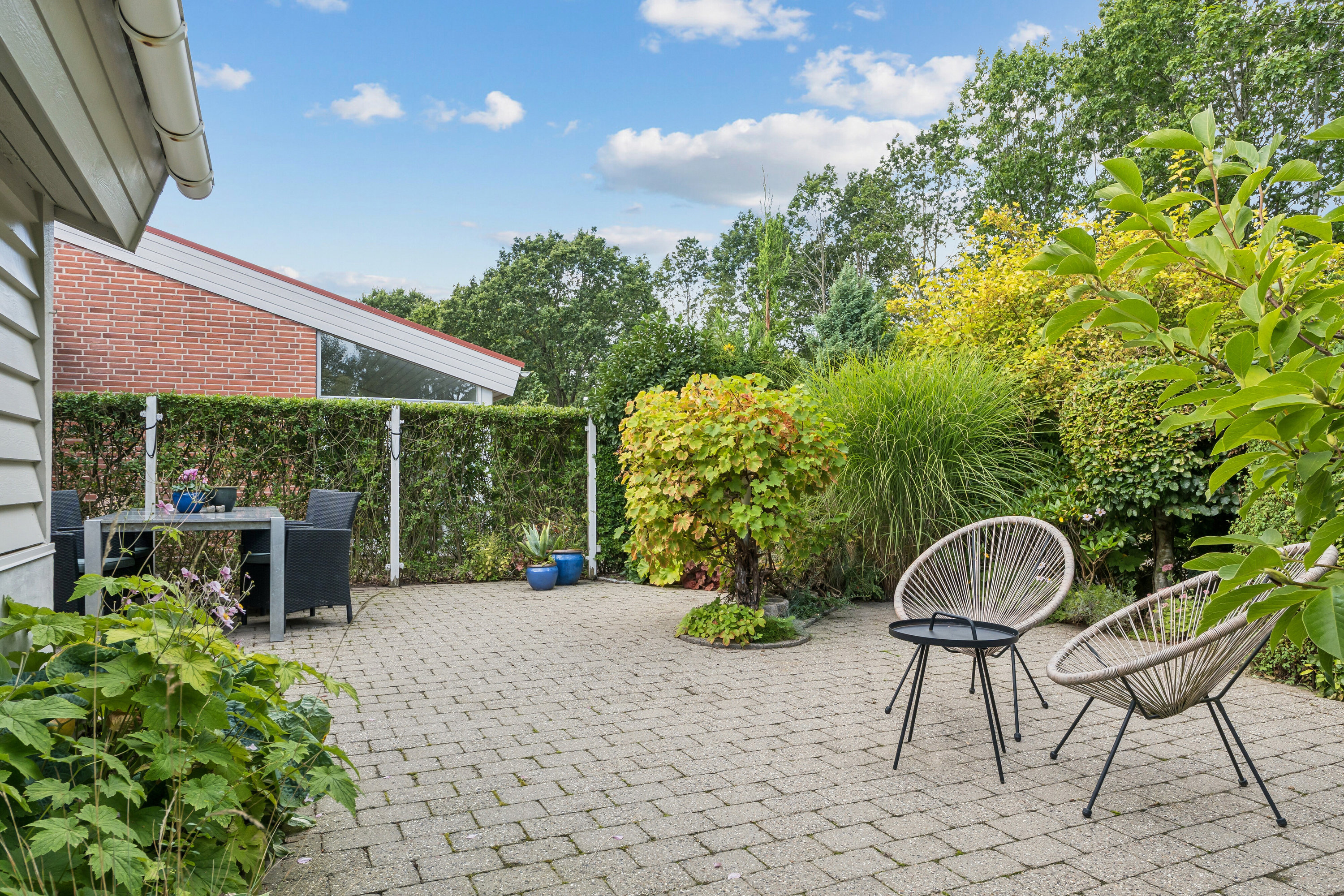 Fremhævet terrasse billede i fuldskærmstilstand. Billede af Udgårdstoften 54, 8600 Silkeborg