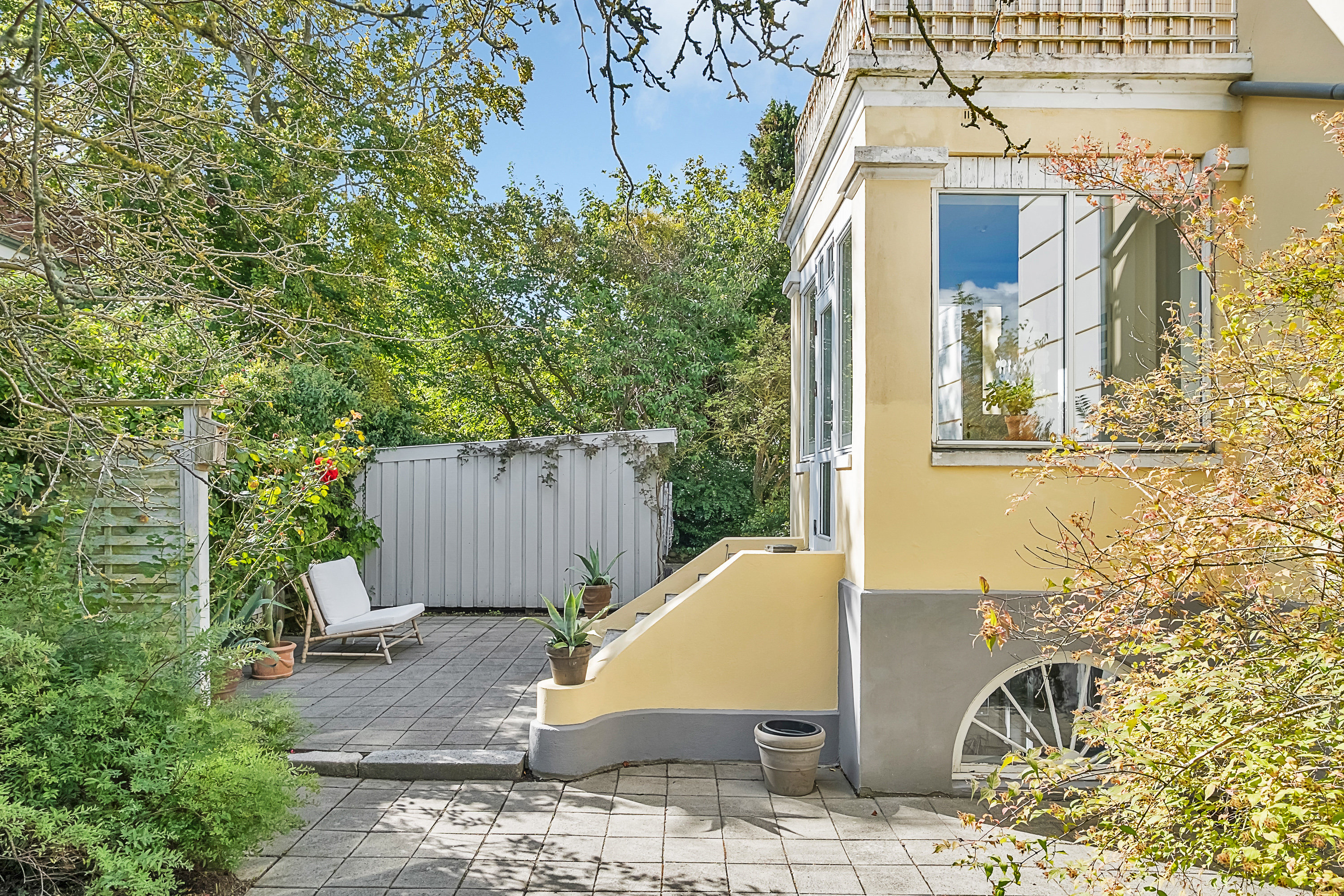 Fremhævet terrasse billede i fuldskærmstilstand. Billede af Holtevej 22, st., 8000 Aarhus C