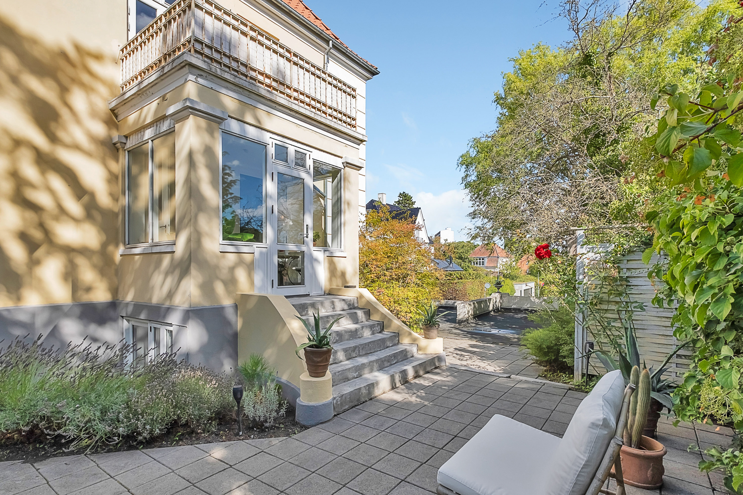 Fremhævet terrasse billede i fuldskærmstilstand. Billede af Holtevej 22, st., 8000 Aarhus C
