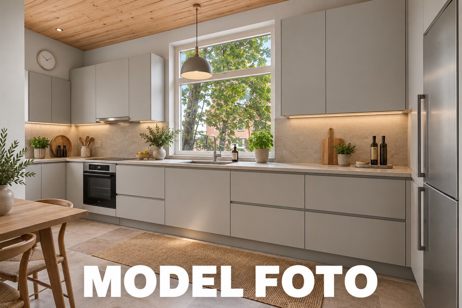 Fremhævet køkken model foto billede i fuldskærmstilstand. Billede af Allegade 3, 7500 Holstebro