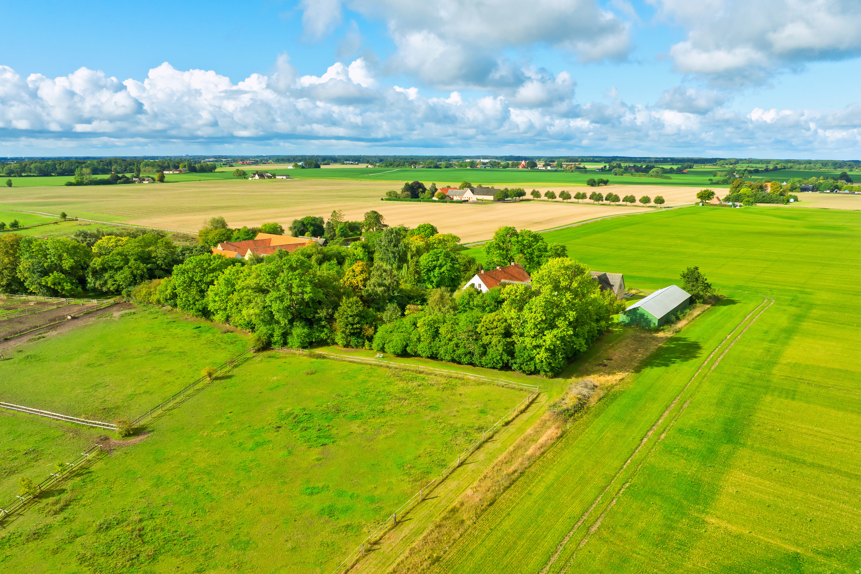 Fremhævet luftfoto billede i fuldskærmstilstand. Billede af Truelstrupvej 11, Truelstrup, 4850 Stubbekøbing