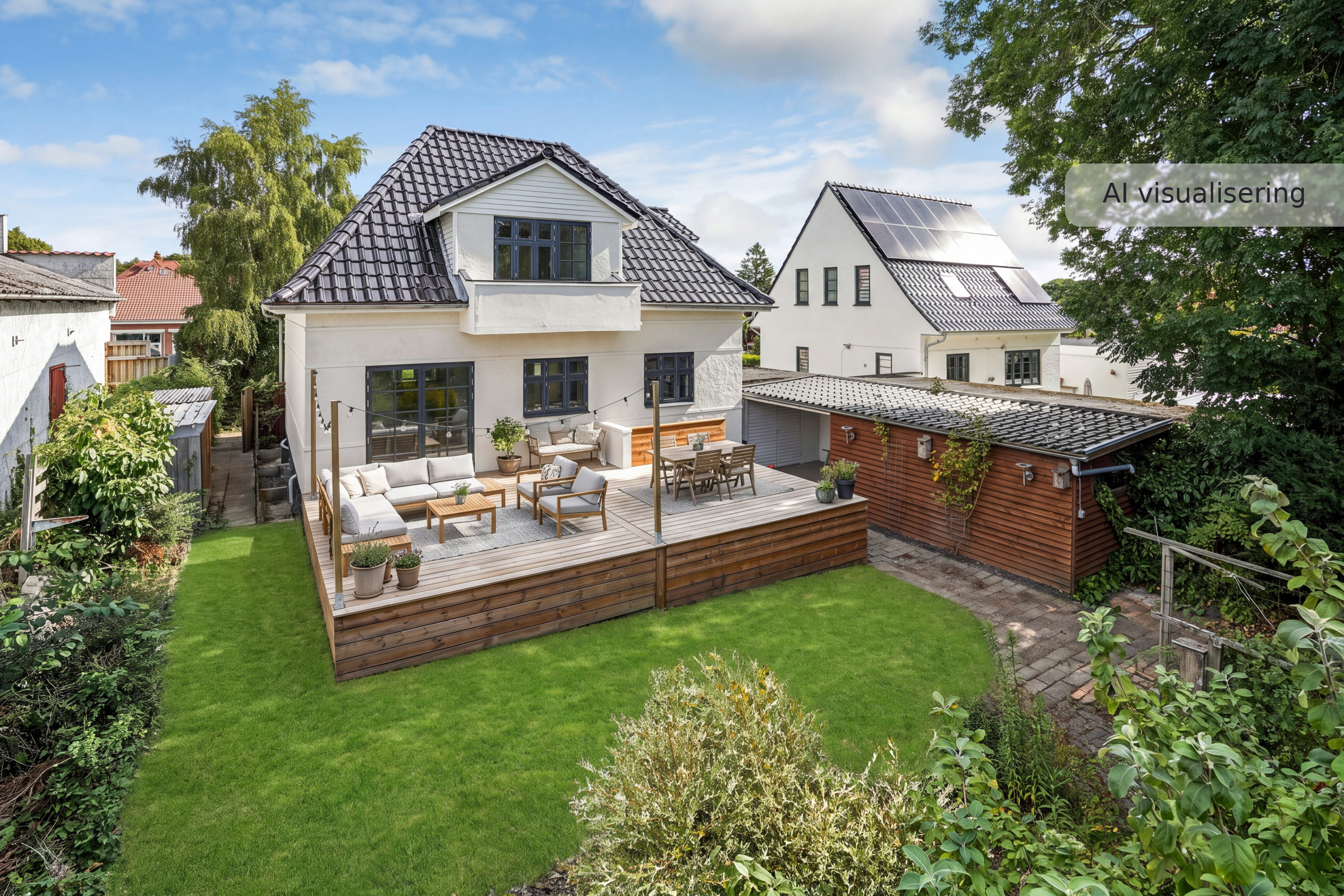 Fremhævet facade billede i fuldskærmstilstand. Billede af Bogensevej 32, Næsby, 5270 Odense N