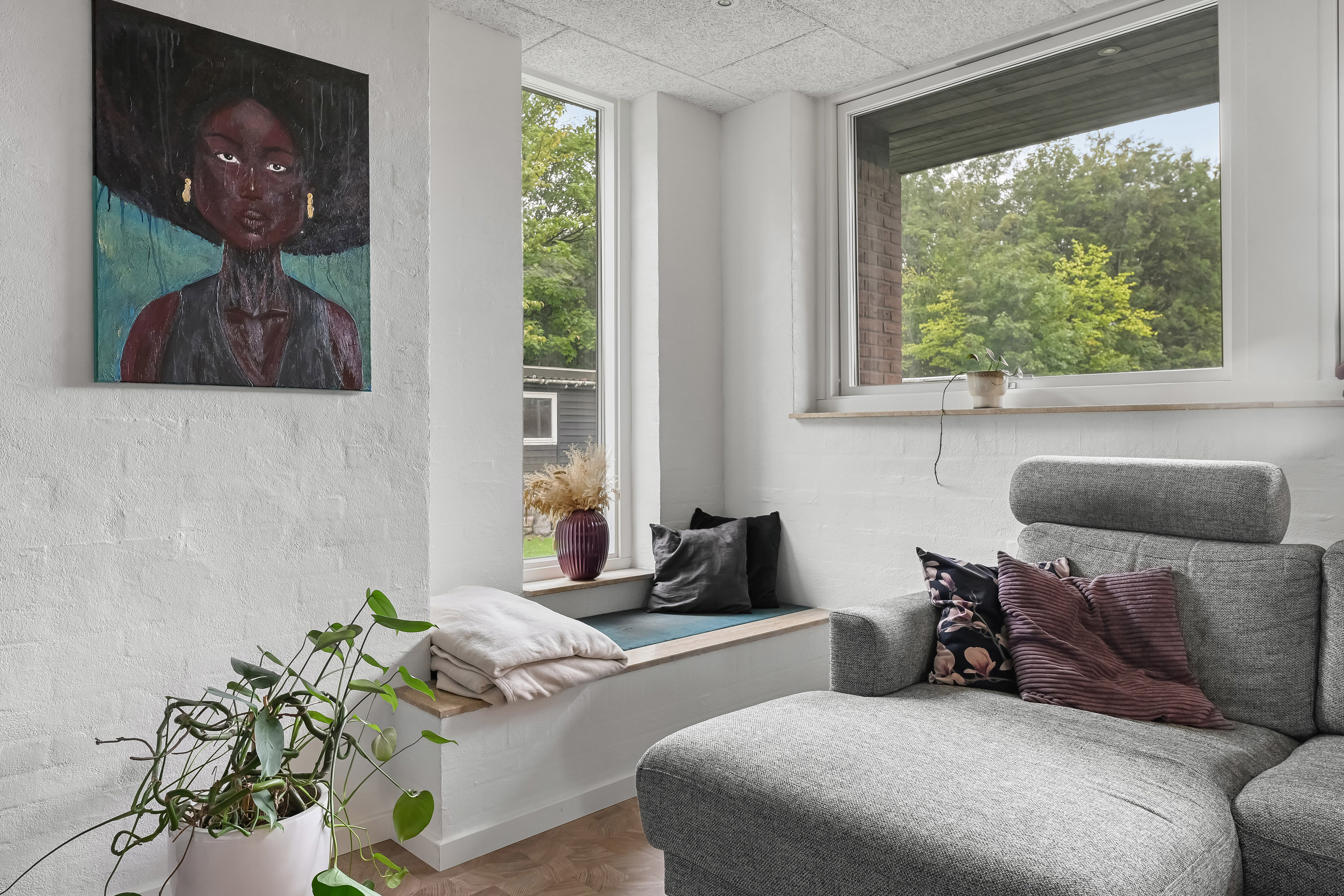 Fremhævet stue billede i fuldskærmstilstand. Billede af Sønderengen 56, 6700 Esbjerg