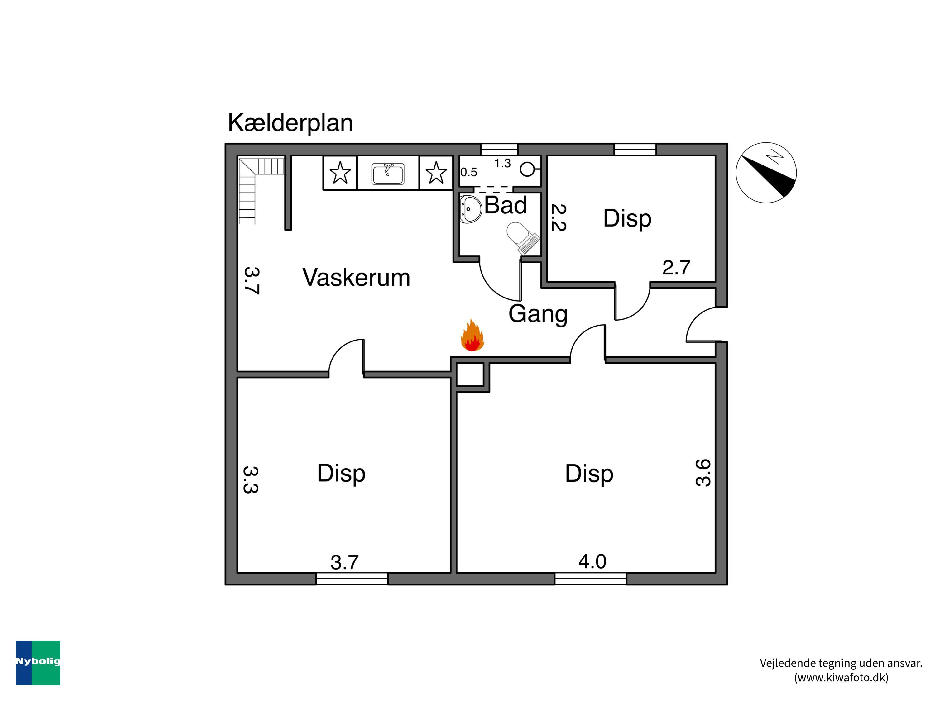 Plantegninger billede af Wibolttsvej 9, 4900 Nakskov