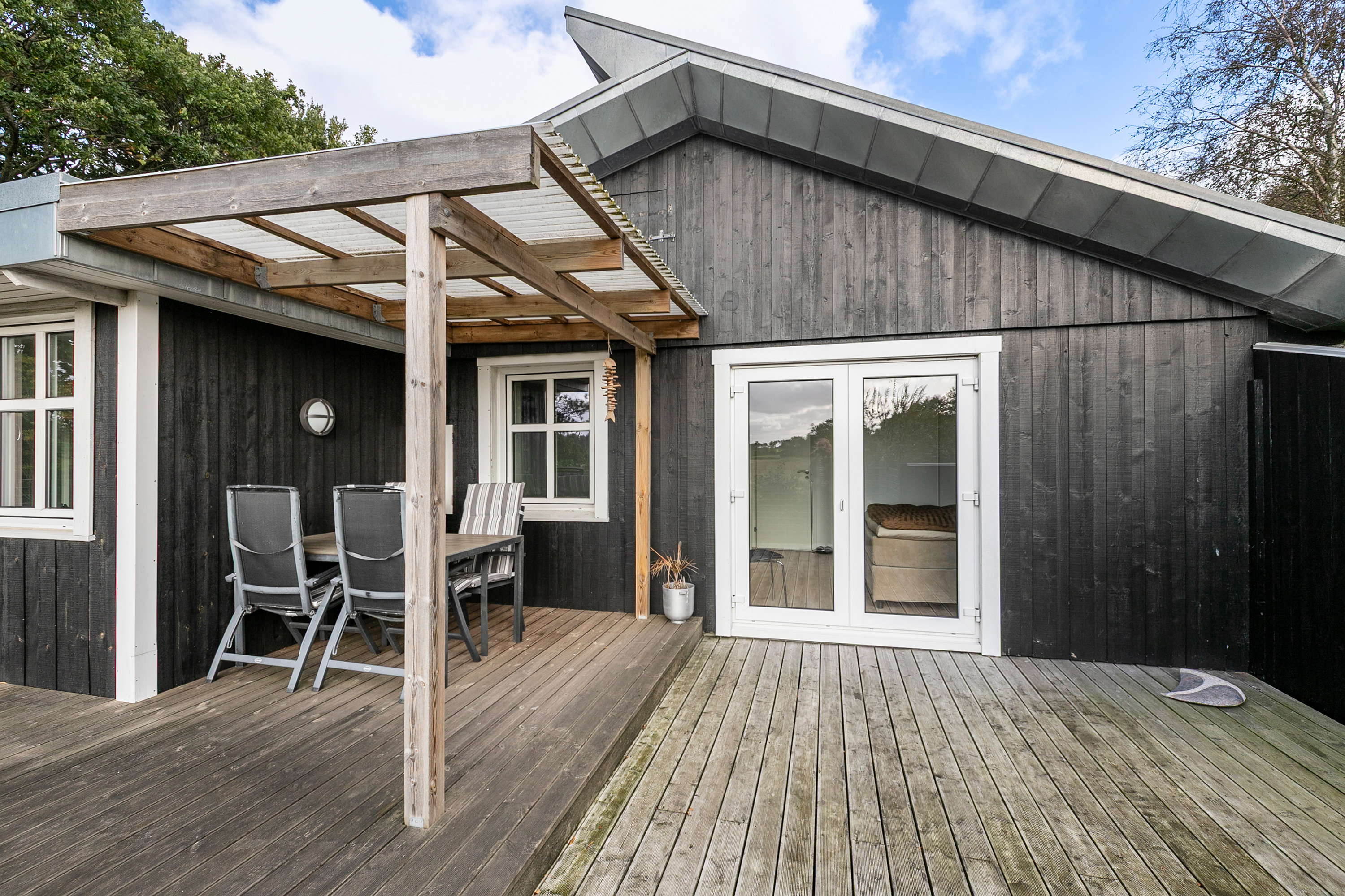 Fremhævet overdækket terrasse billede i fuldskærmstilstand. Billede af Gattenvej 90, Gatten, 9640 Farsø
