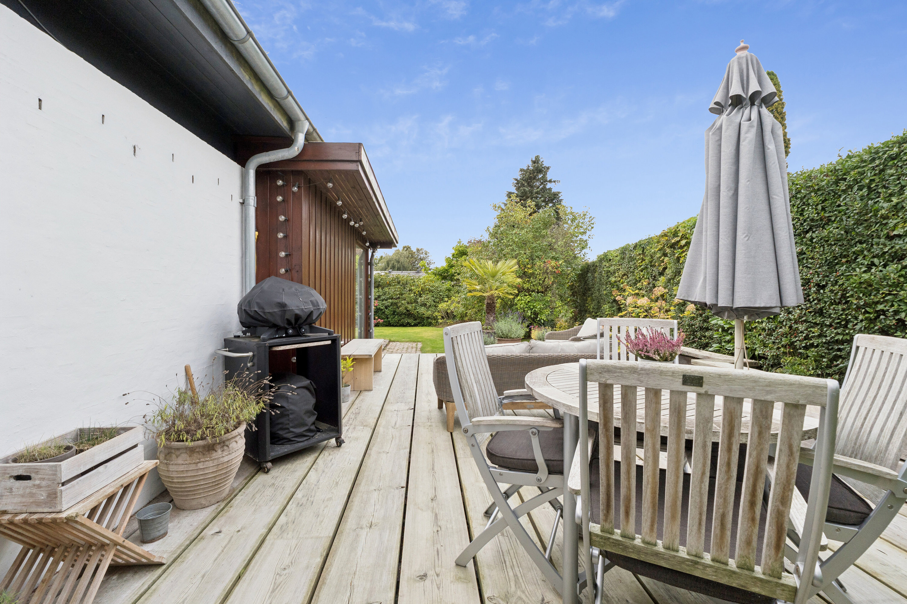 Fremhævet overdækket terrasse billede i fuldskærmstilstand. Billede af Baneleddet 16, 8320 Mårslet